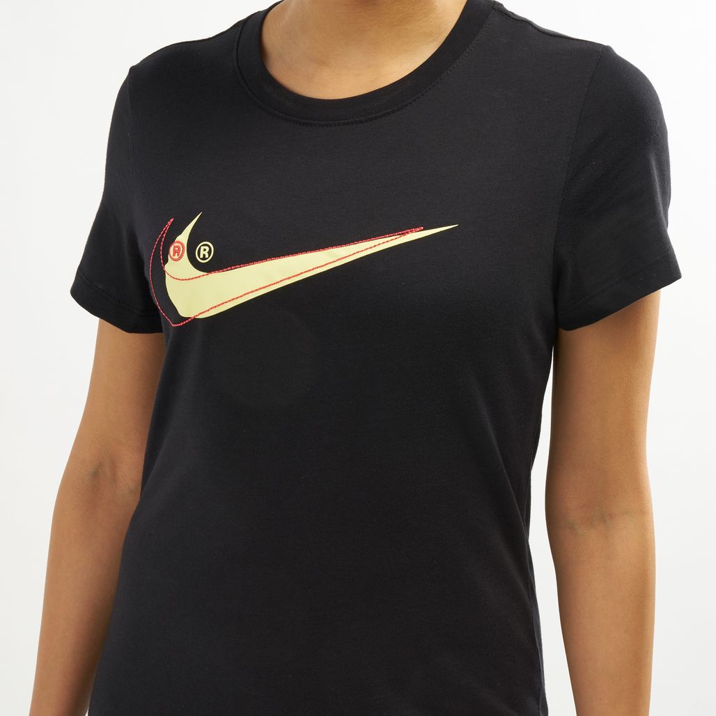 Nike Womens Sportswear Double Swoosh T Shirt T Shirts Tops Clothing Womens Sale Ksa 0940