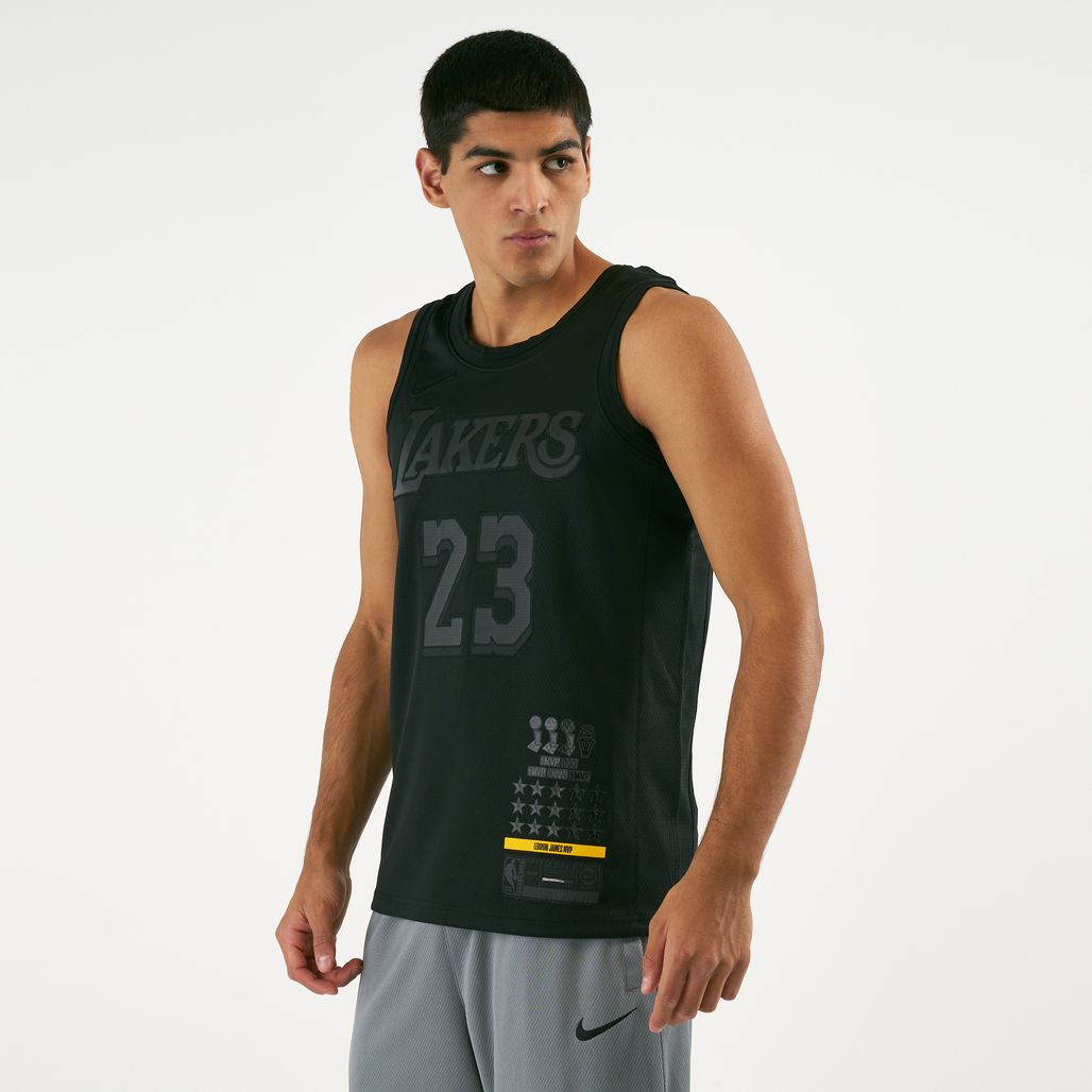 NWT Lebron James Lakers Nike Swingman MVP Black Jersey size S new nba