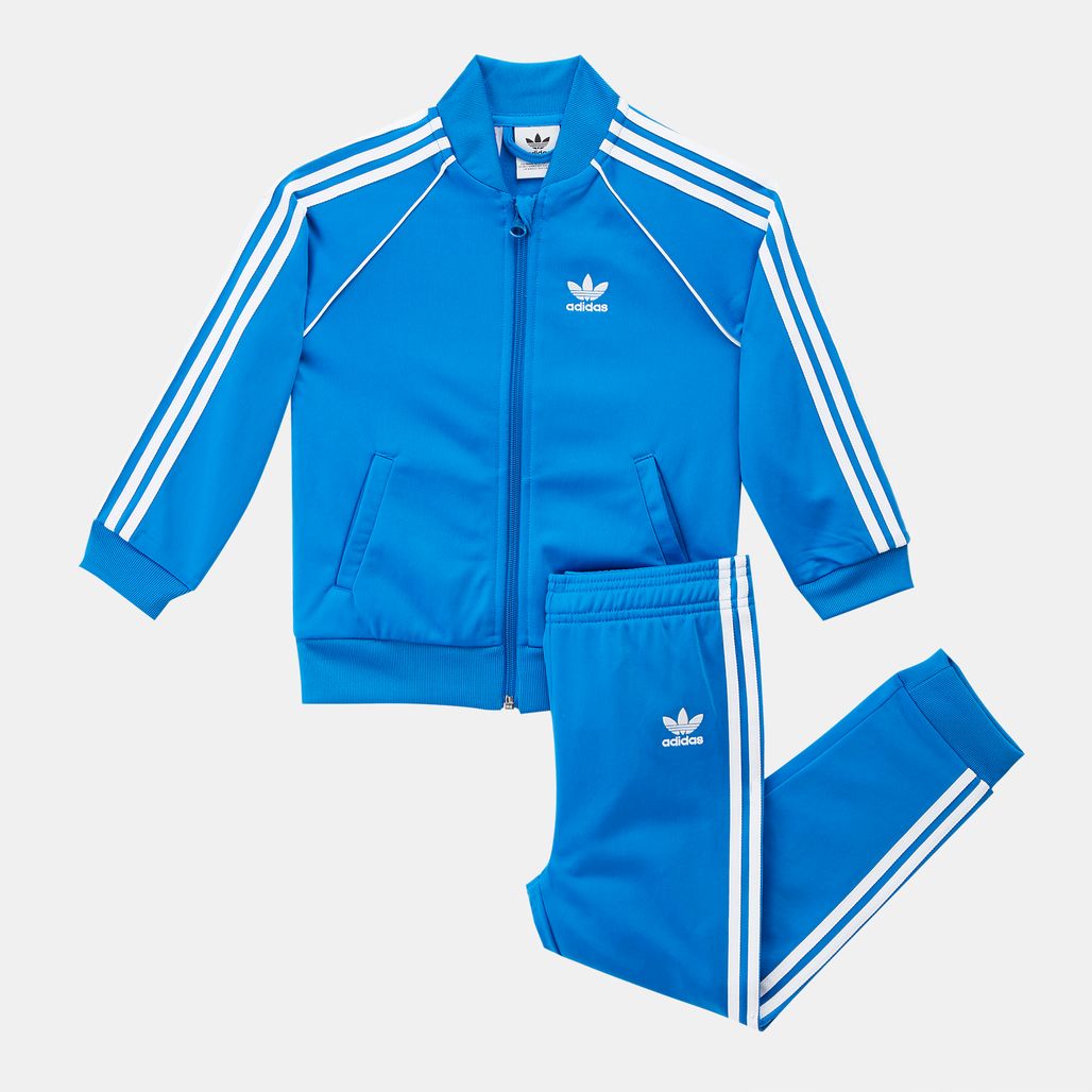 Shop Blue adidas Originals Kids' Trefoil SST Tracksuit | Clothing ...
