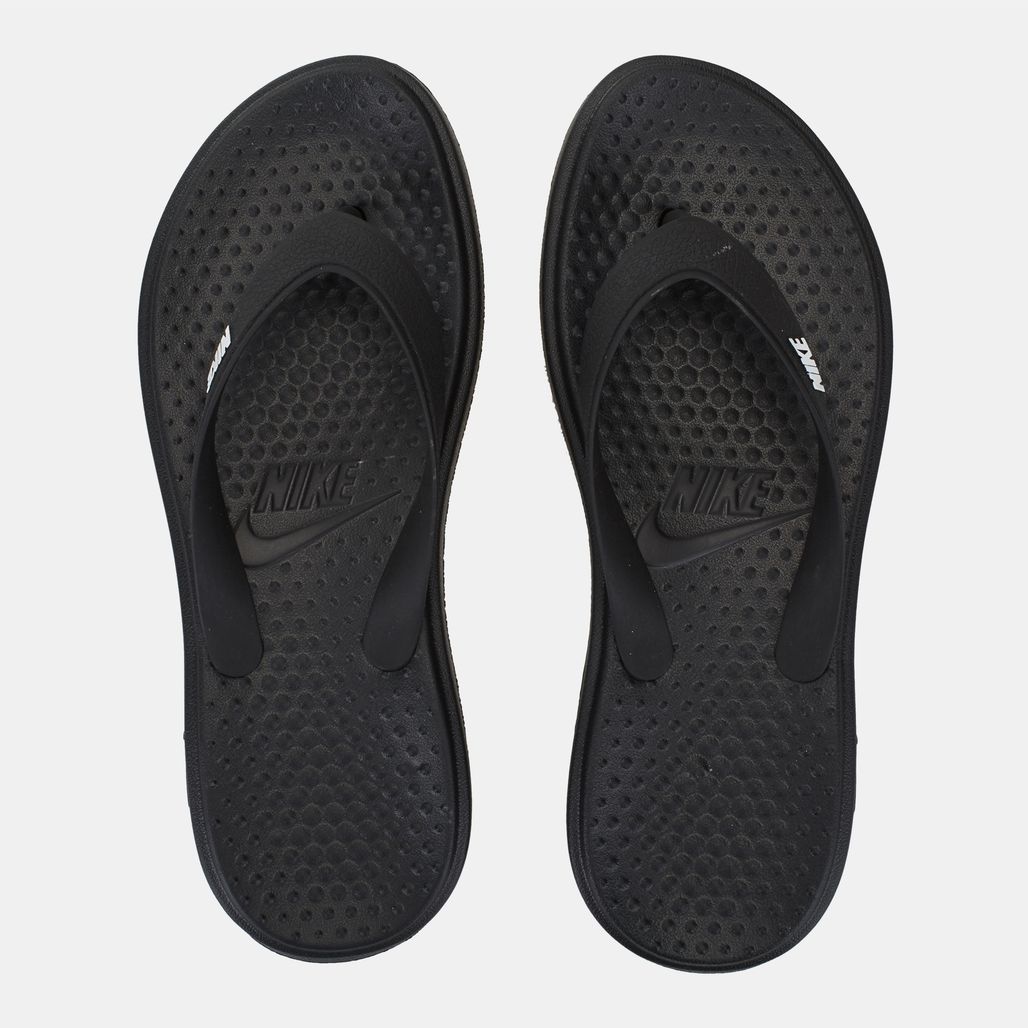 Shop Black Nike Solay Flip Flops for Mens by Nike | SSS