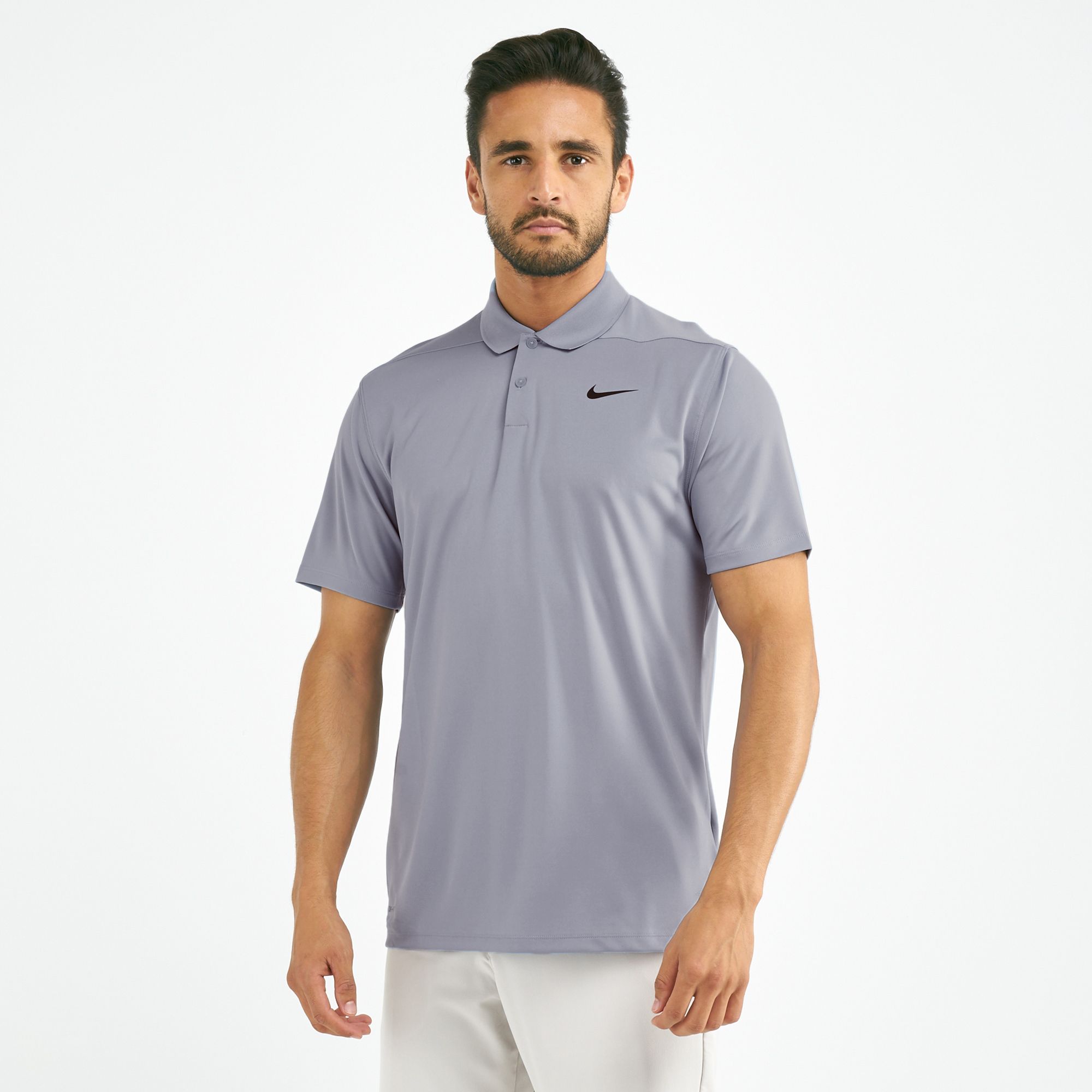 nike men's solid dry victory golf polo