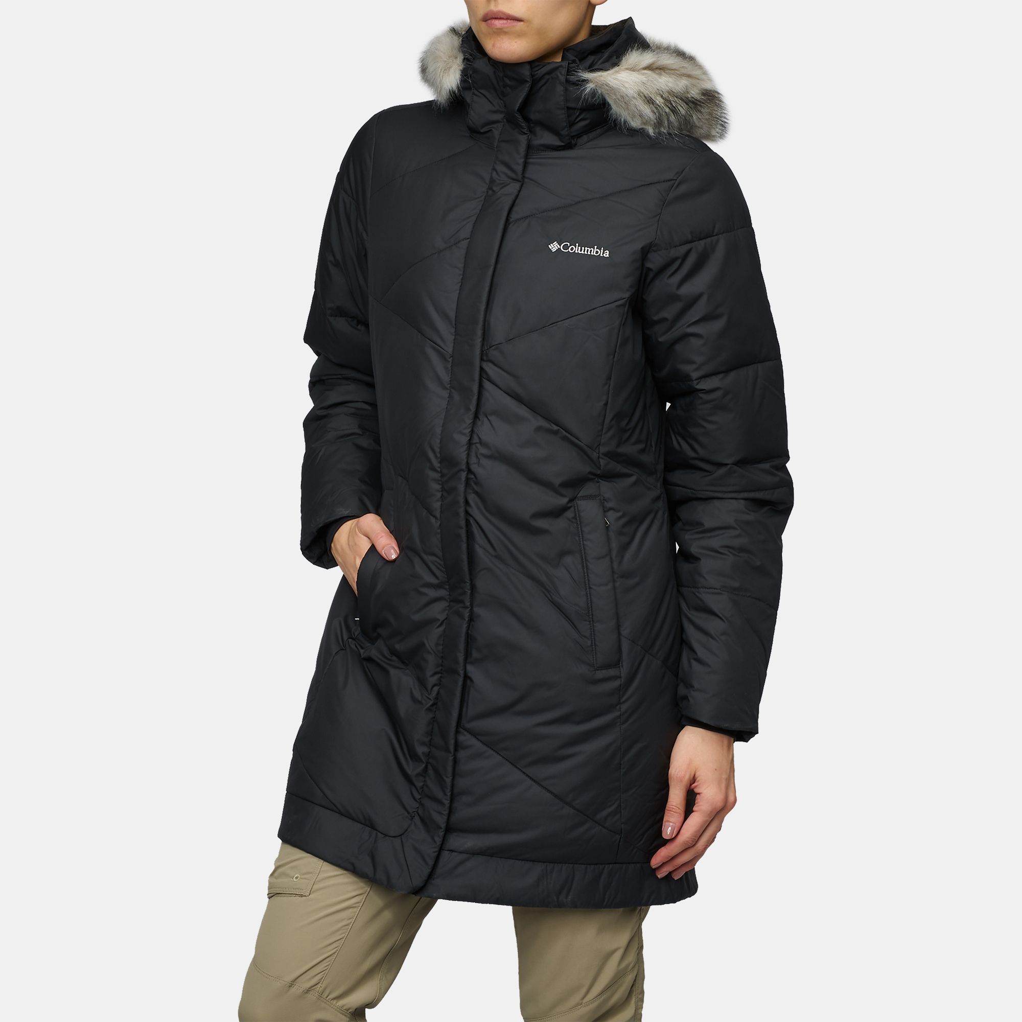 Shop Black Columbia Snow Eclipse™ Mid Jacket for Womens by Columbia | SSS