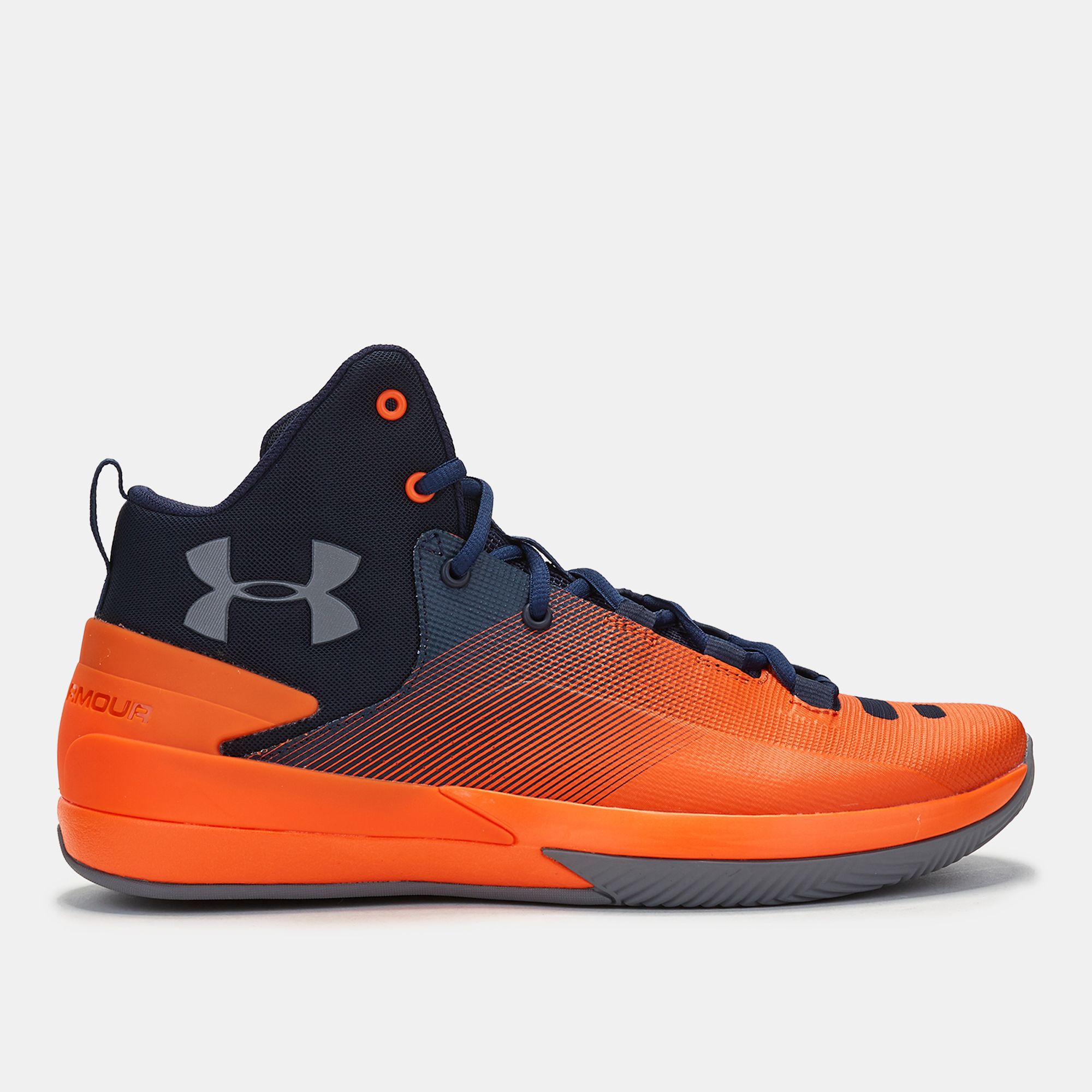 orange under armor shoes