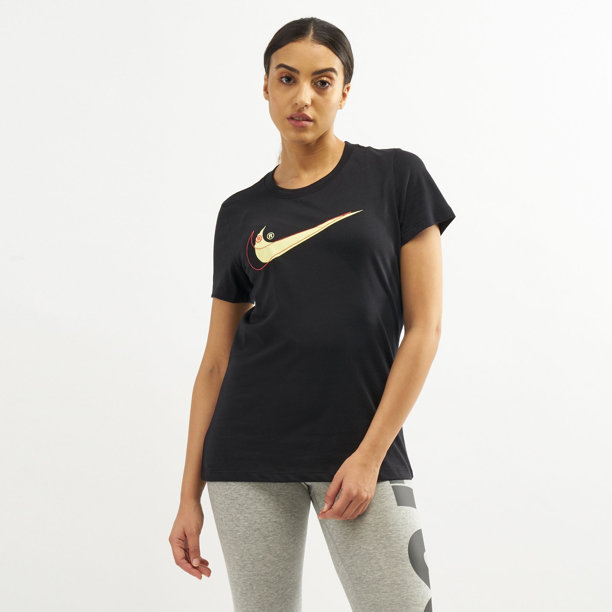 Nike Women's Sportswear Double Swoosh T-Shirt | T-Shirts | Tops ...