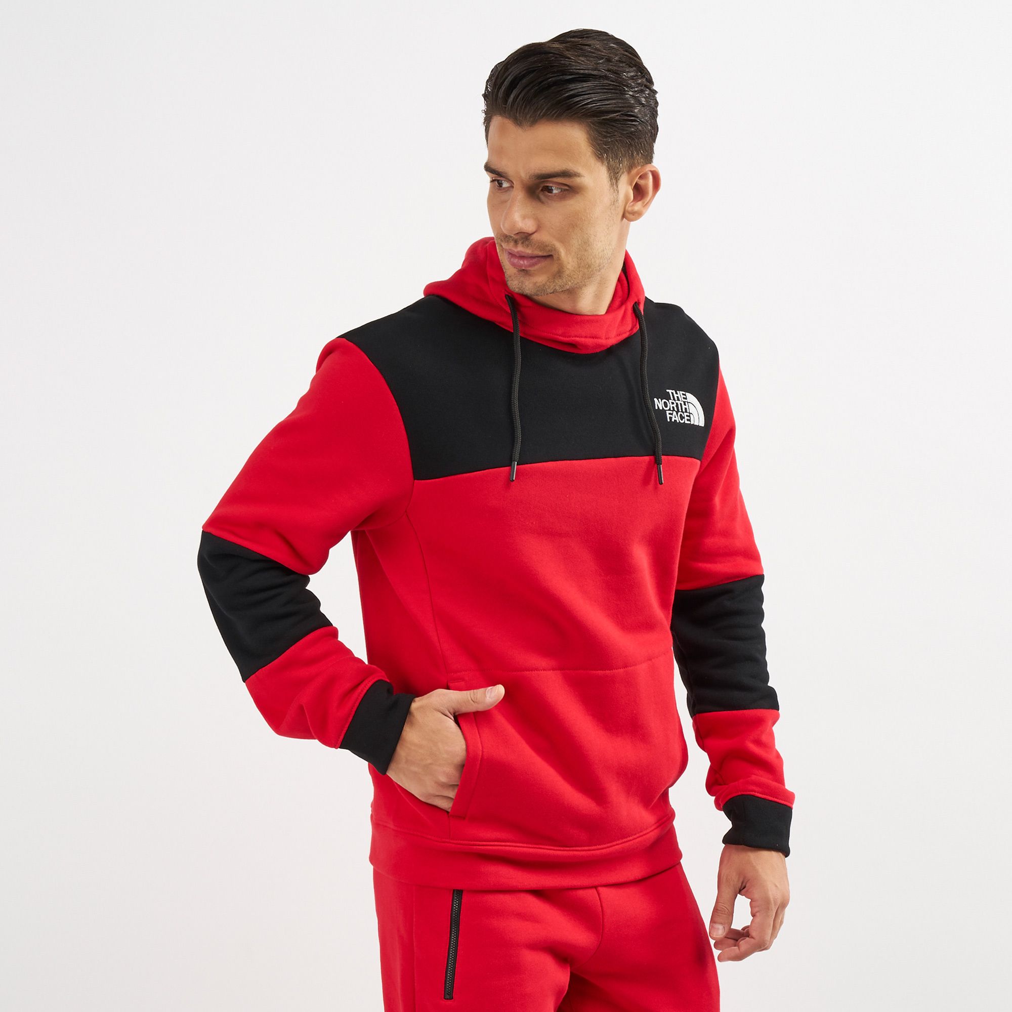 north face red tracksuit
