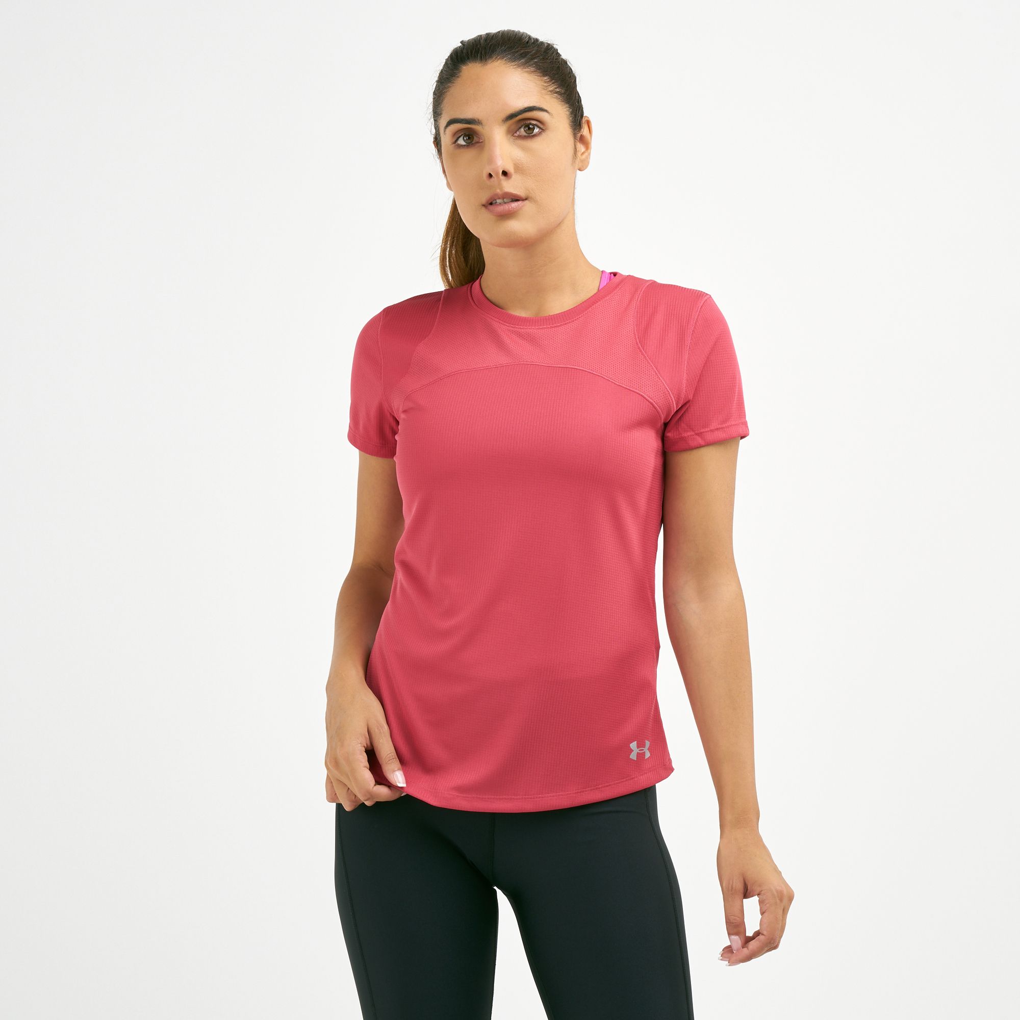 under armour t shirts red women