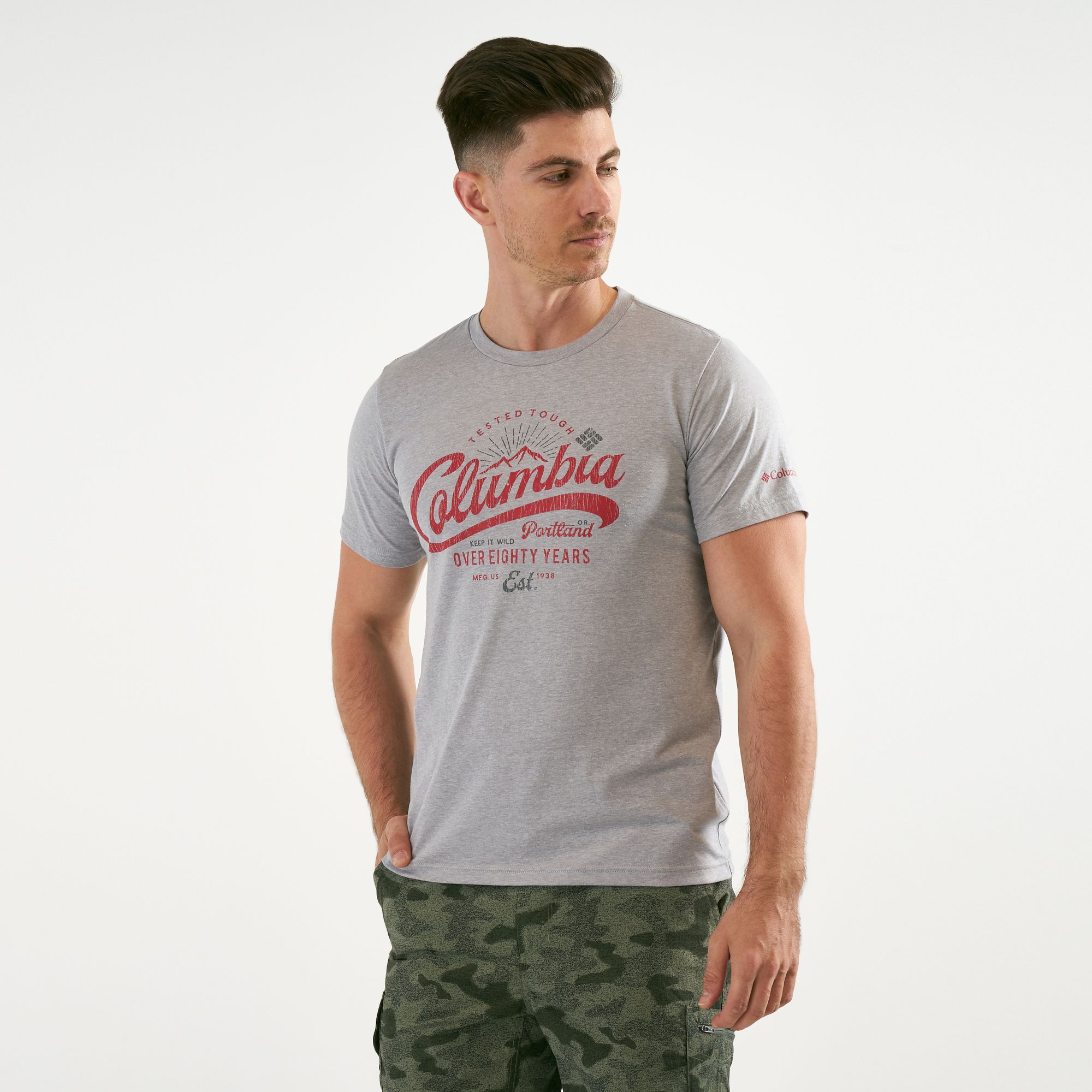 columbia leathan trail tee