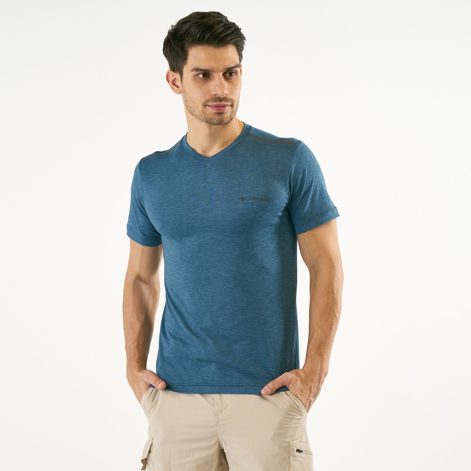 columbia v neck shirts