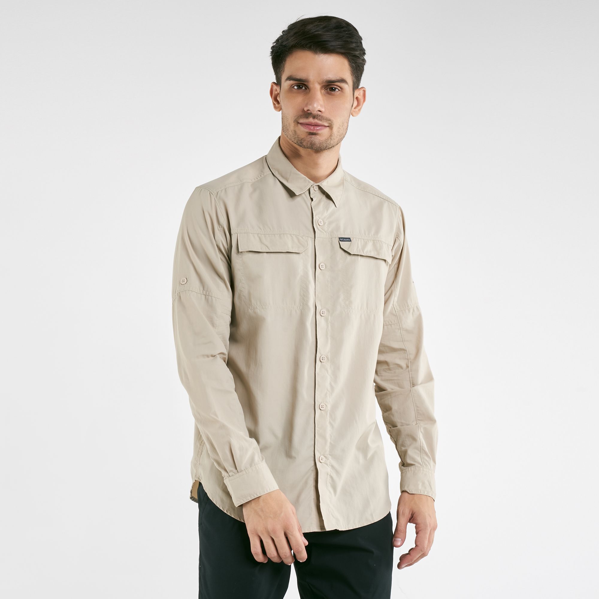 men's silver ridge long sleeve shirt