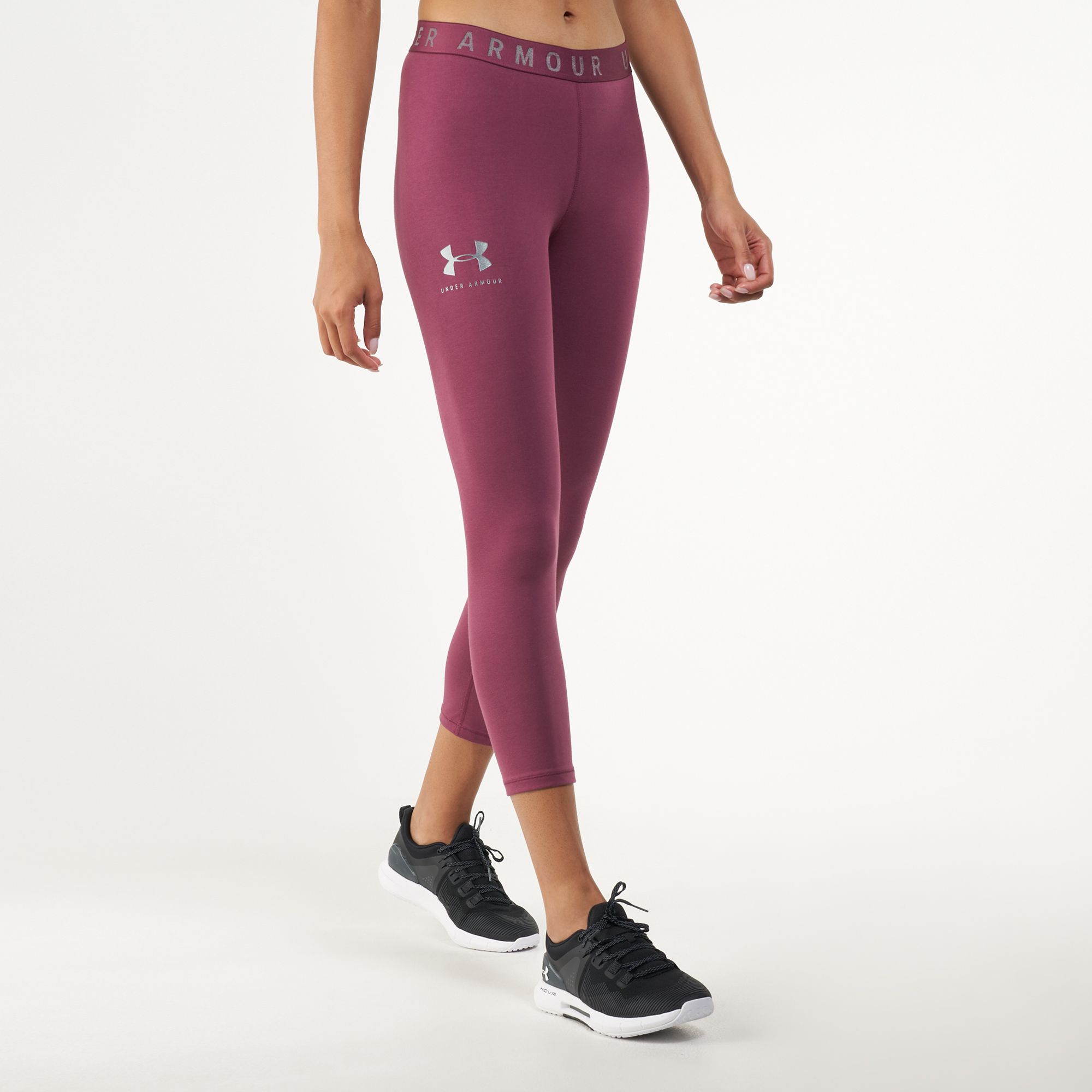 purple under armour leggings