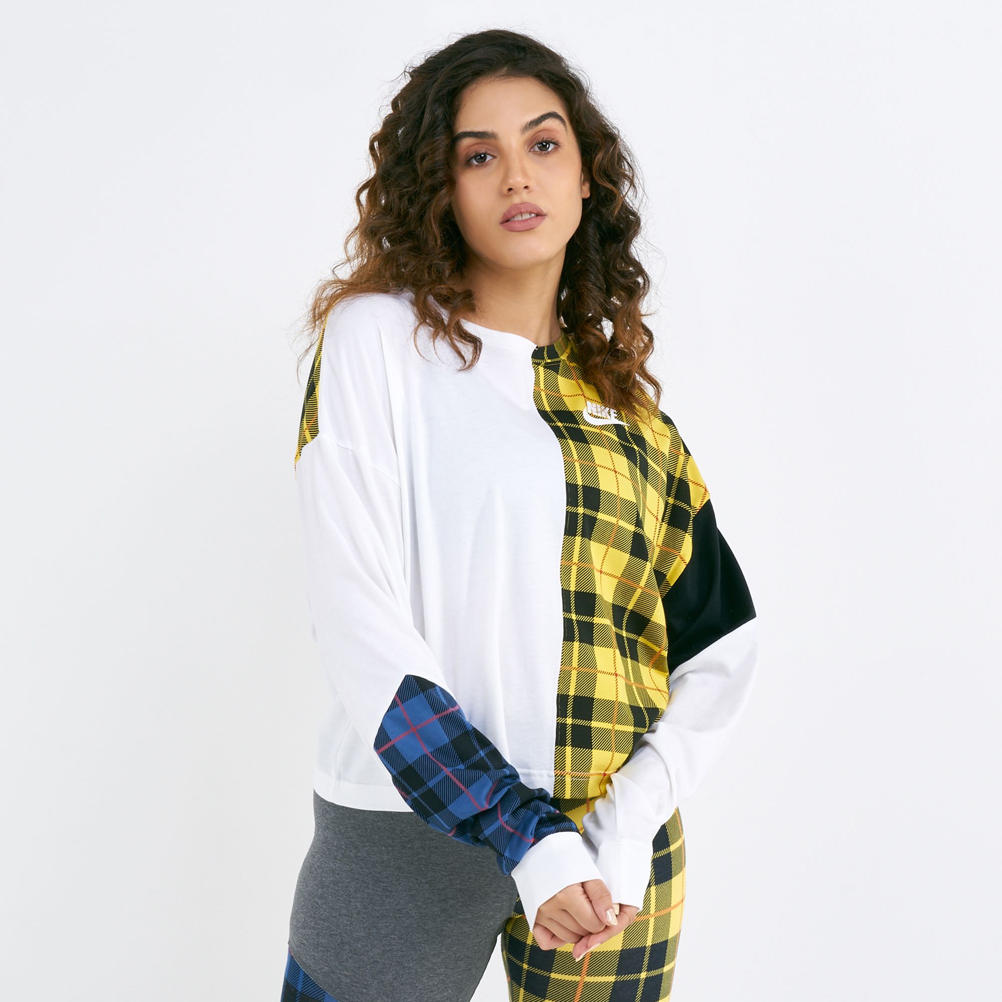 plaid nike shirt