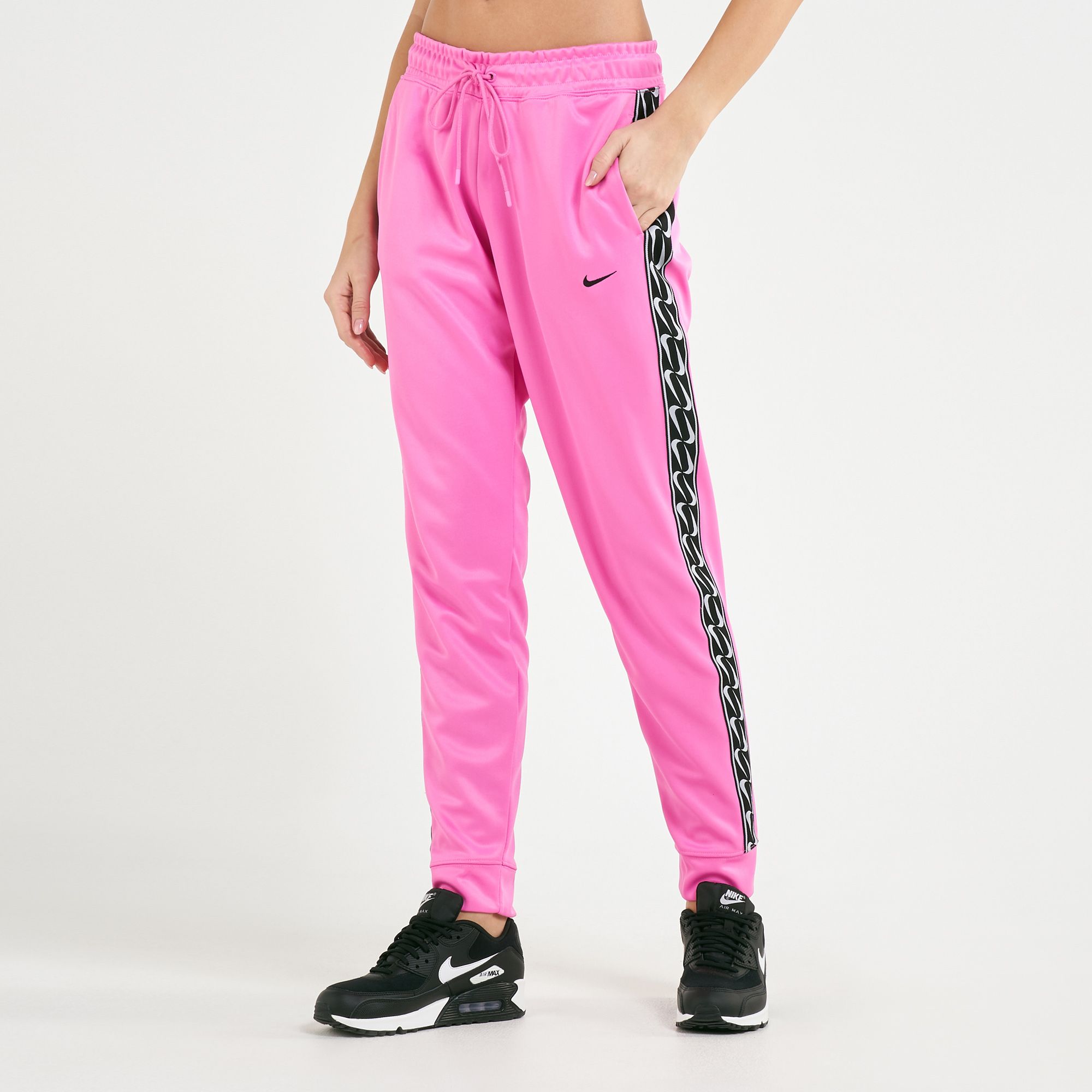 jogger logo tape nike pink