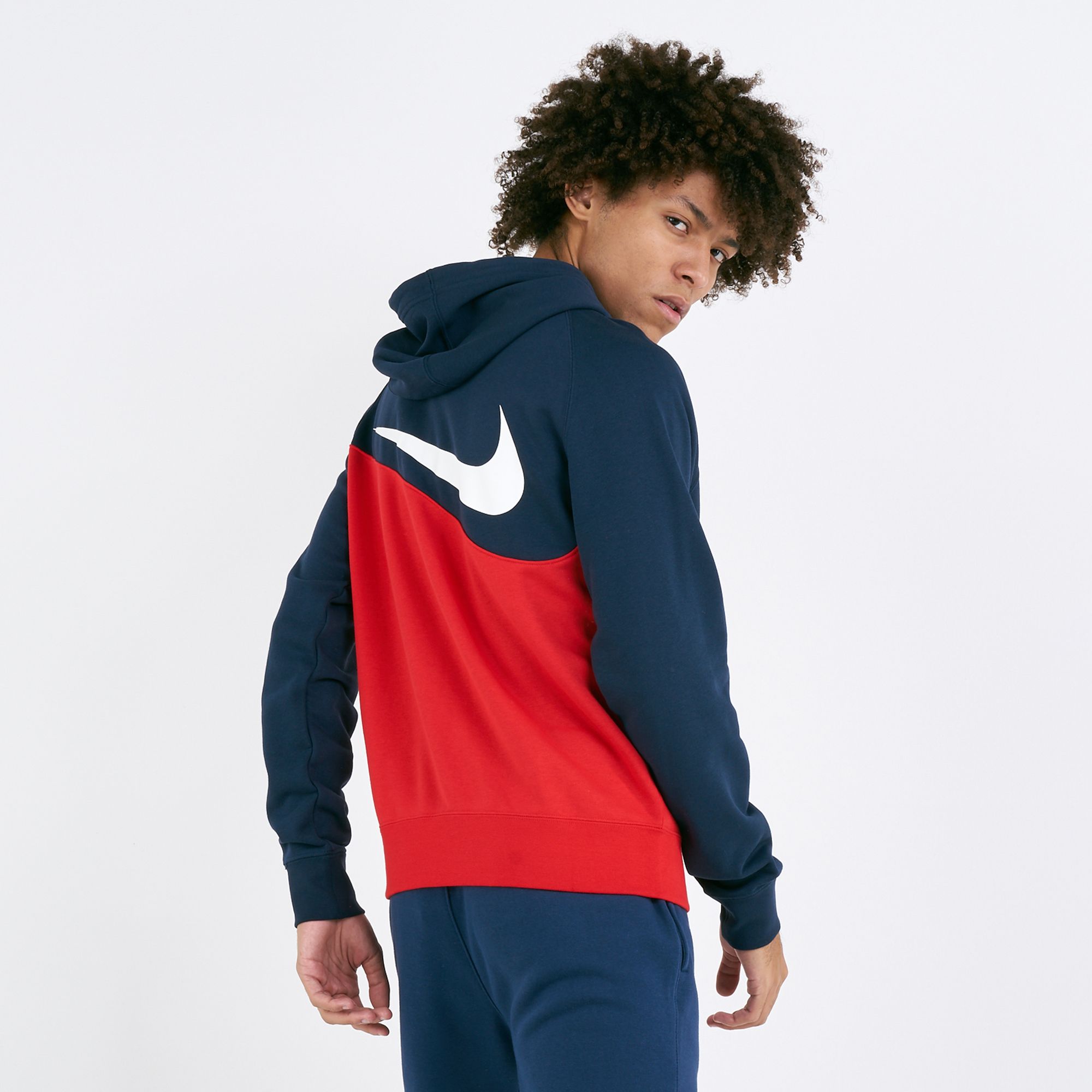 nike large swoosh hoodie