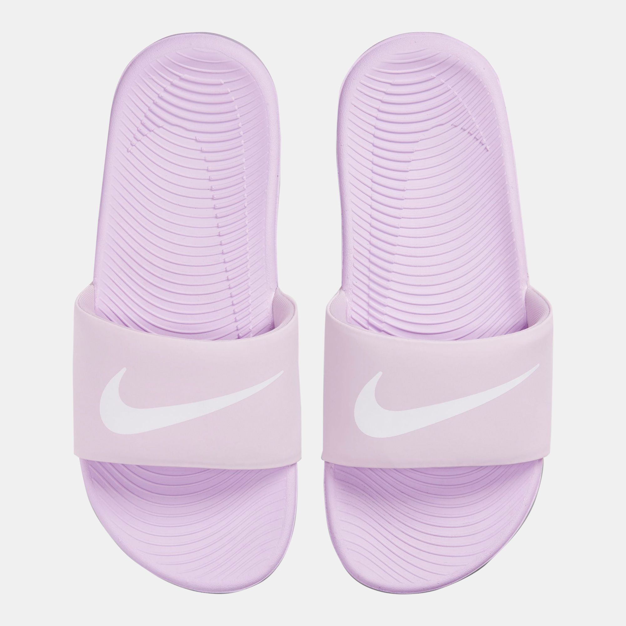 kids pink nike slides