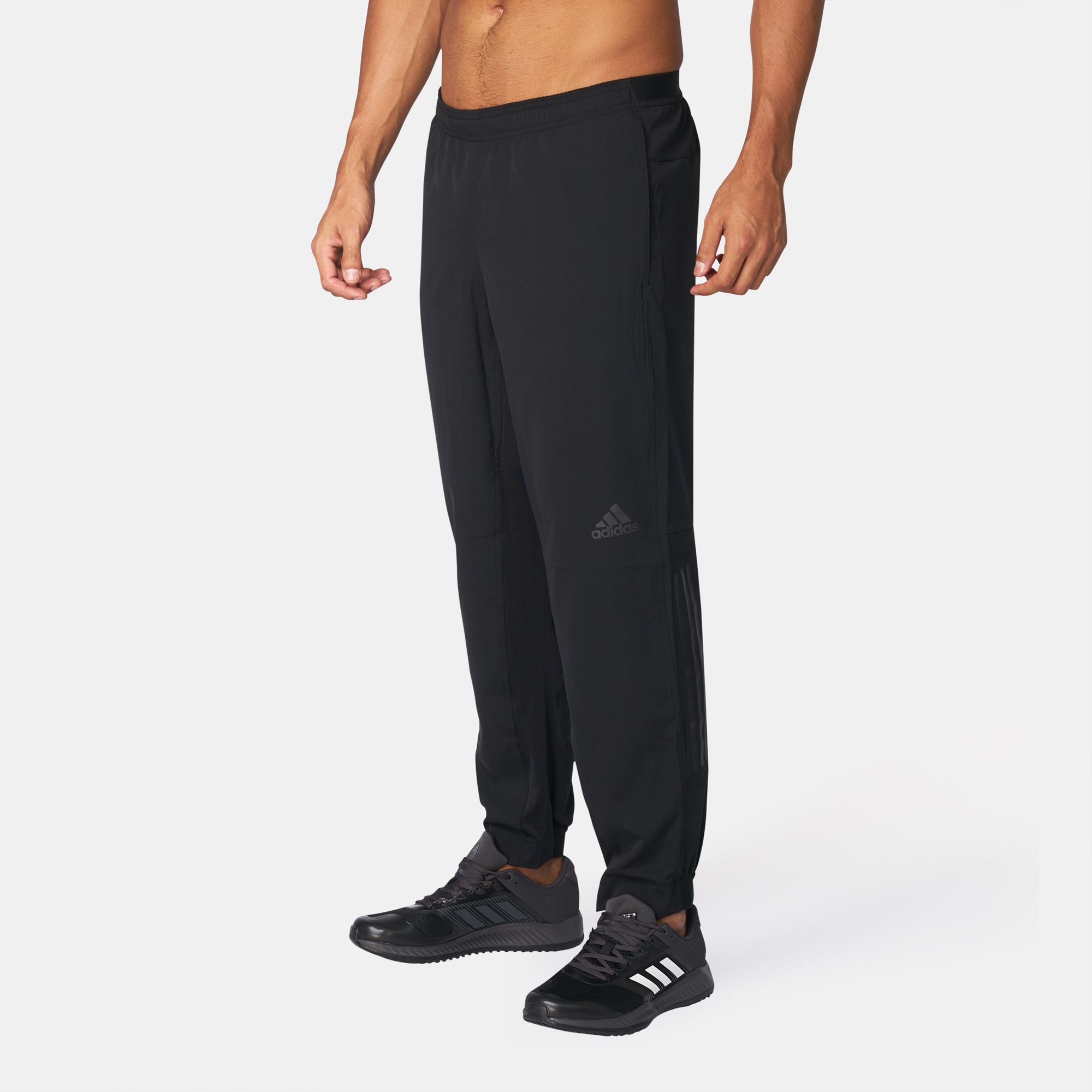 Shop Black adidas Extreme Workout Woven Training Pants for Mens by ...