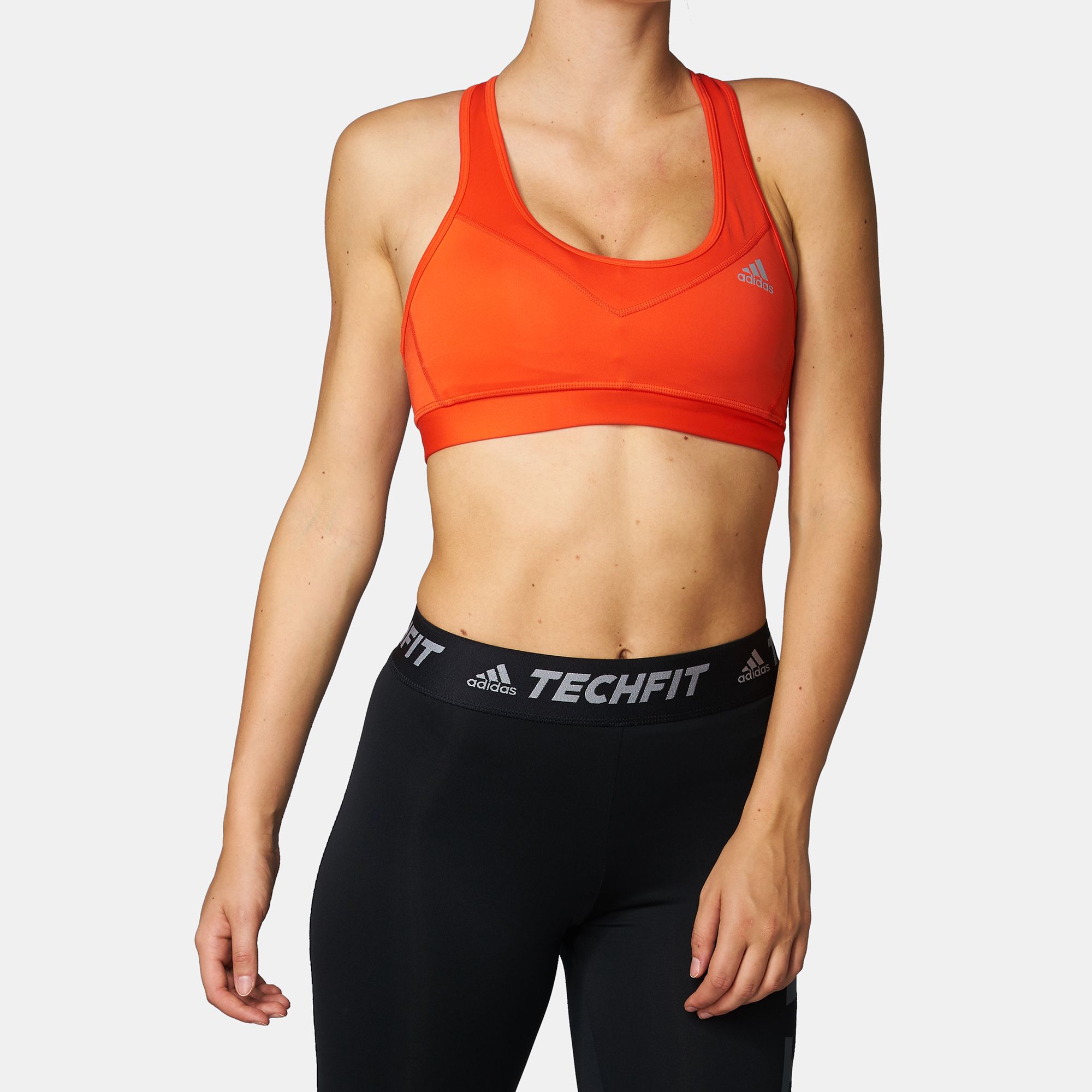 adidas orange sports bra