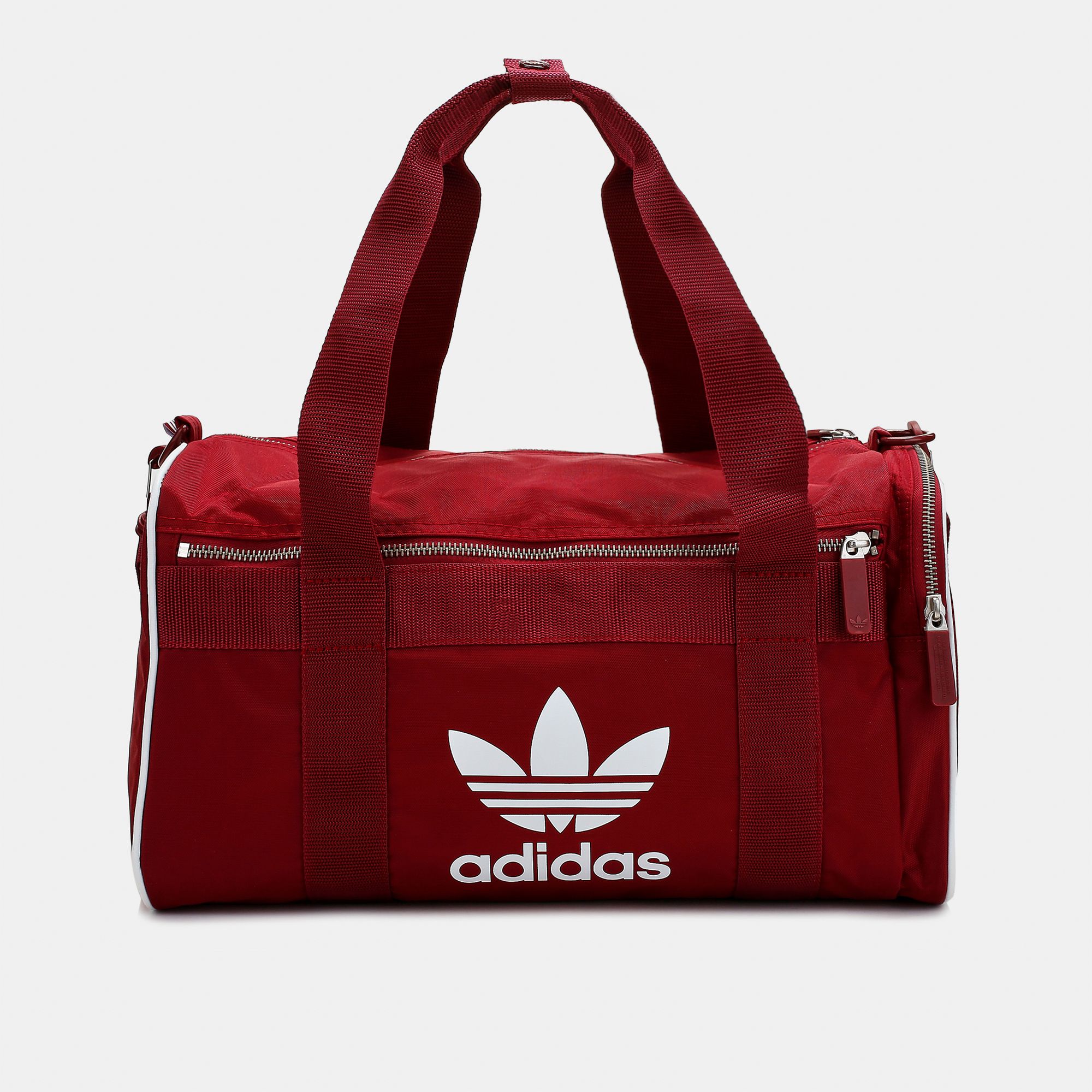 maroon adidas duffle bag