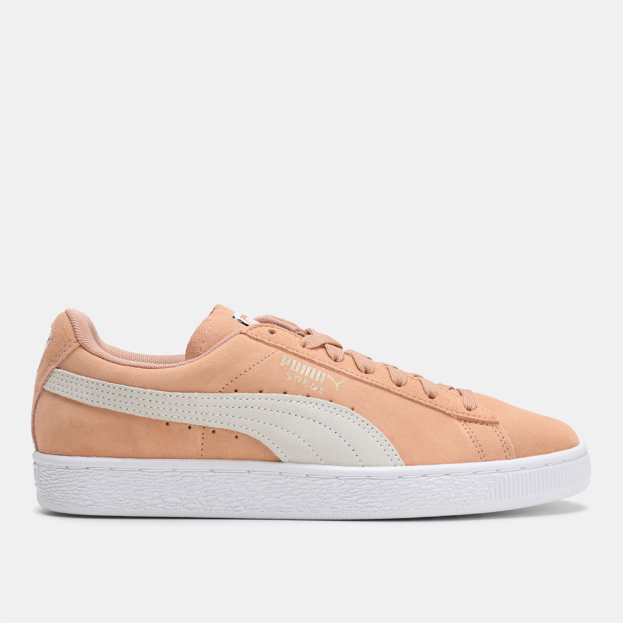 puma suede white leather