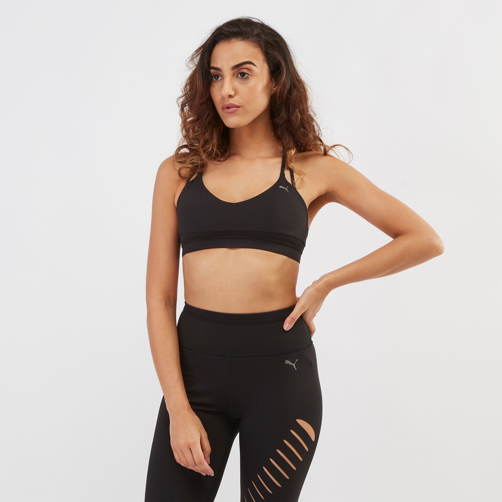 puma strappy sports bra