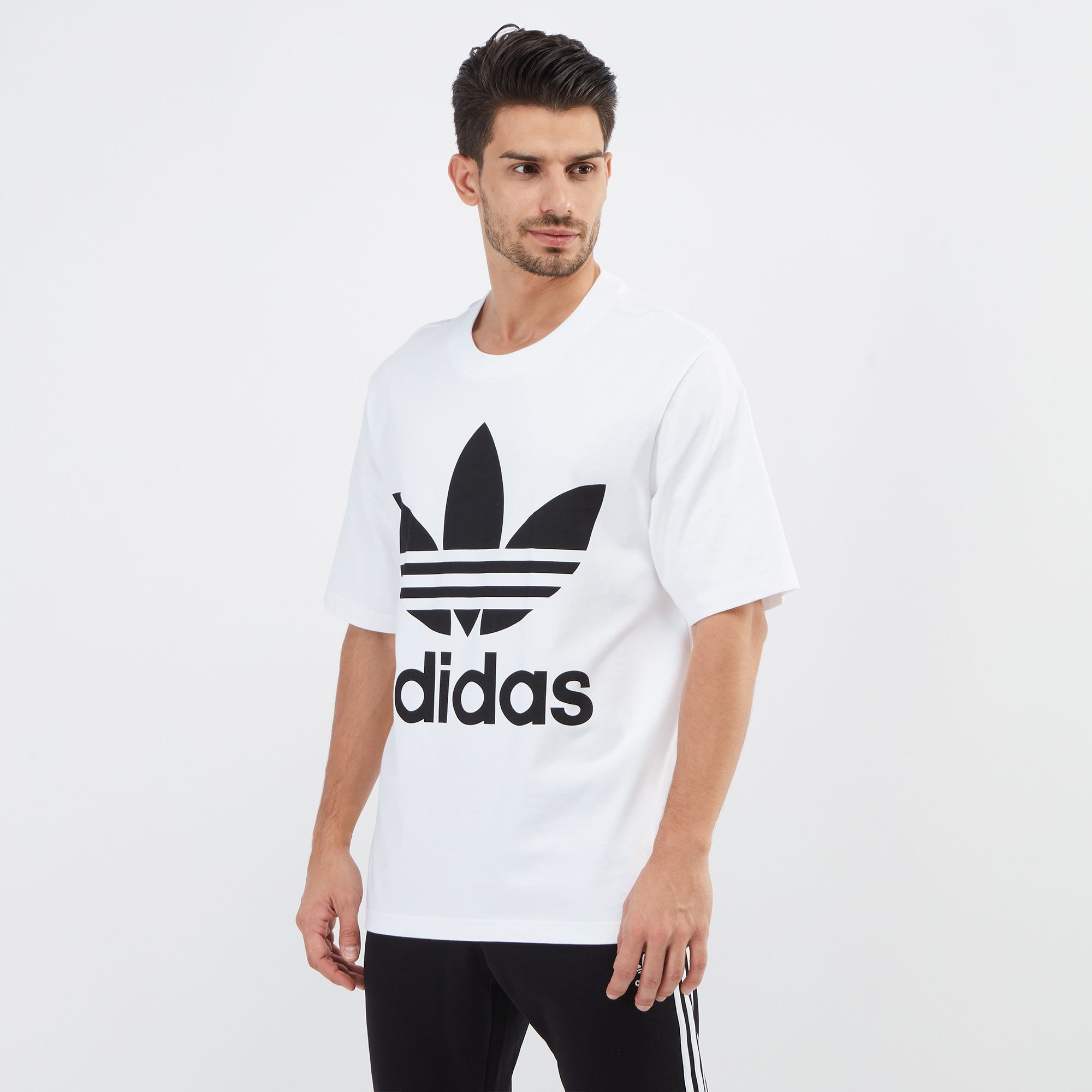 adidas Originals Adicolor Oversized Trefoil T-Shirt, T-Shirts, Tops ...