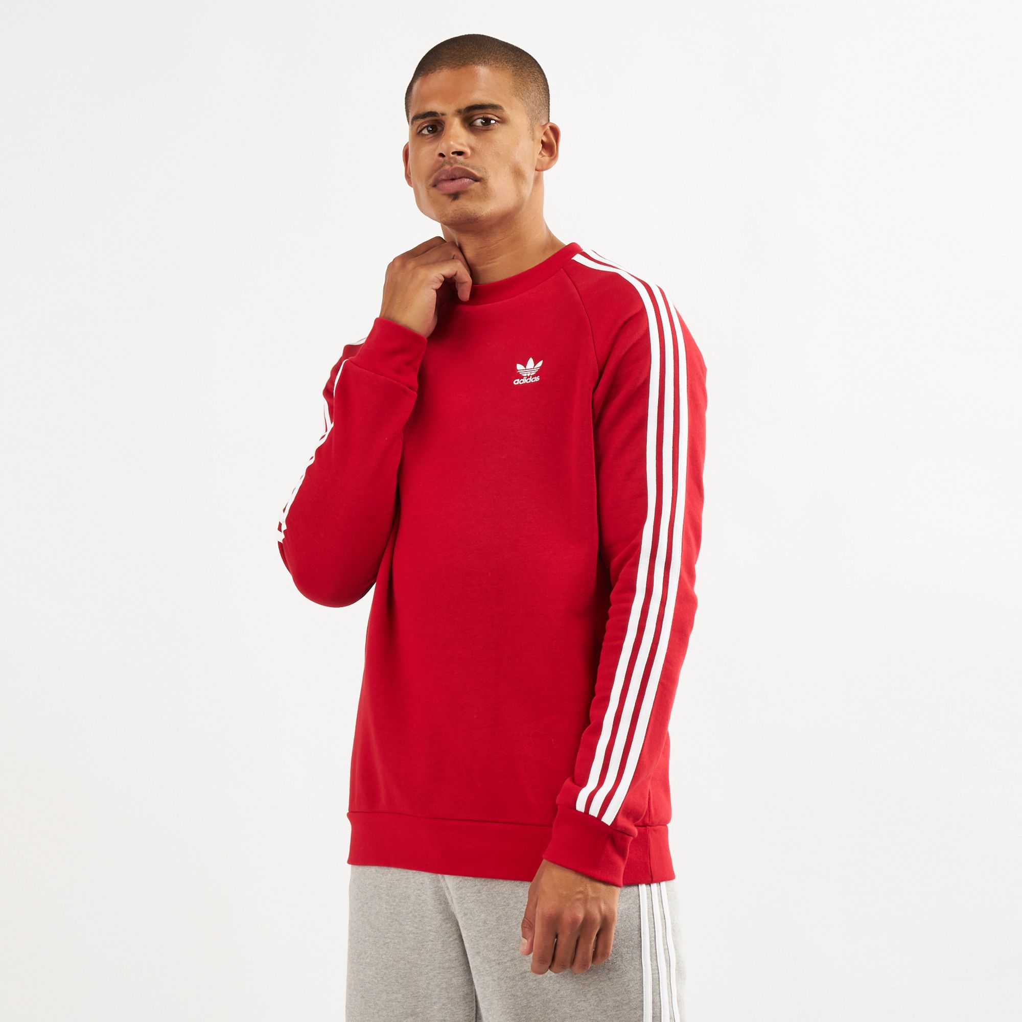 adidas crewneck 3 stripes