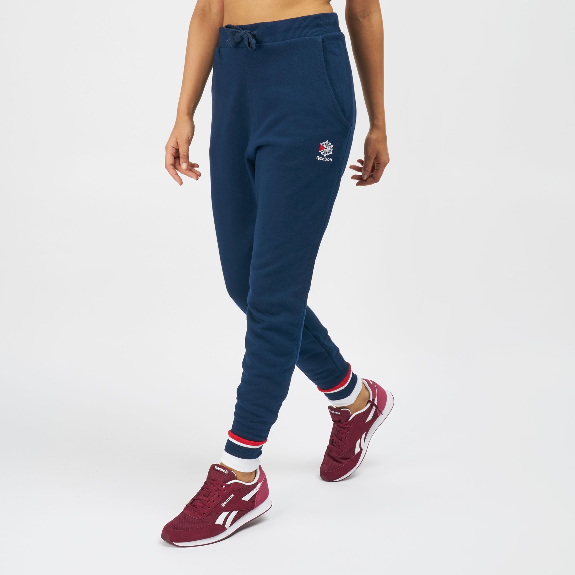 reebok french terry pant