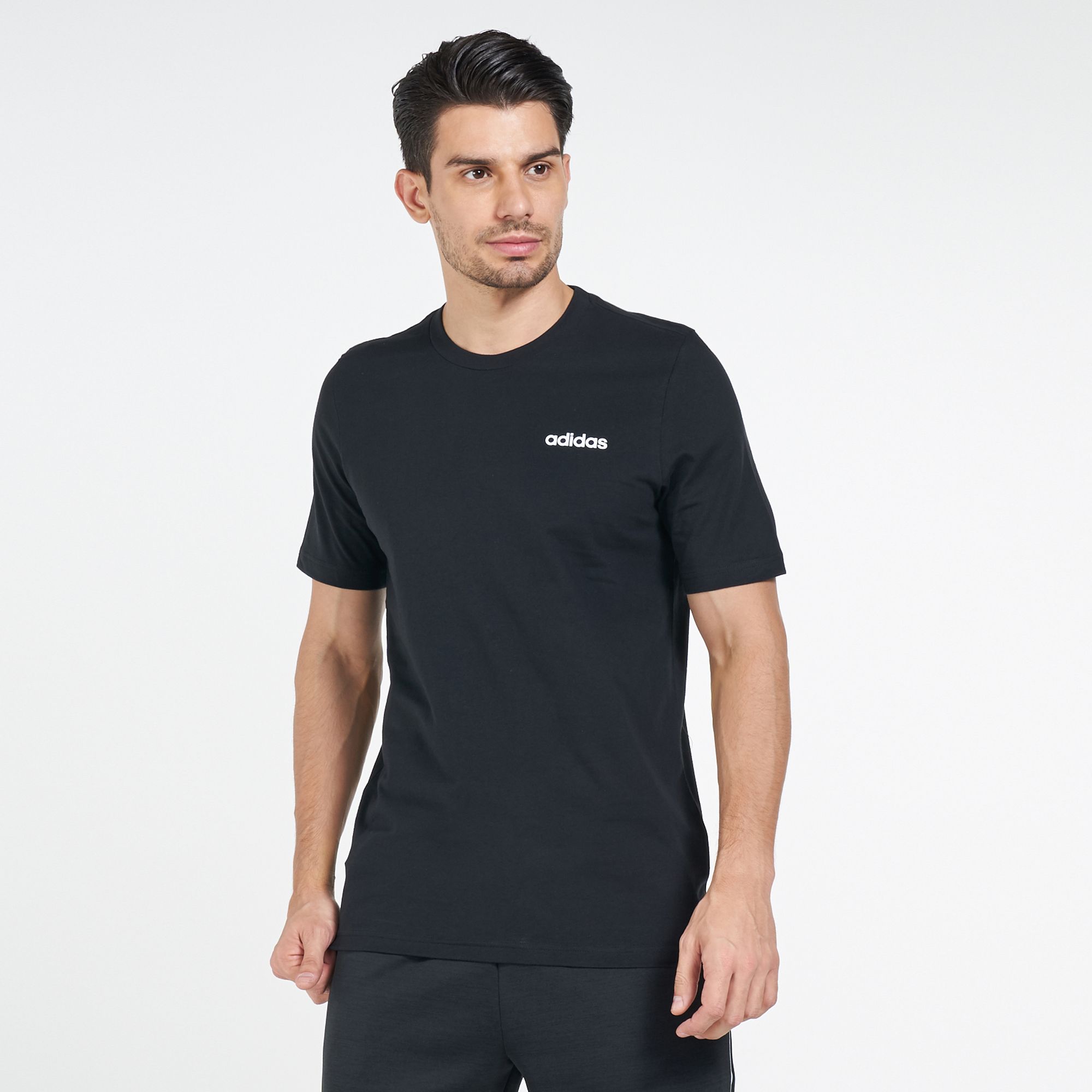 plain black adidas shirt