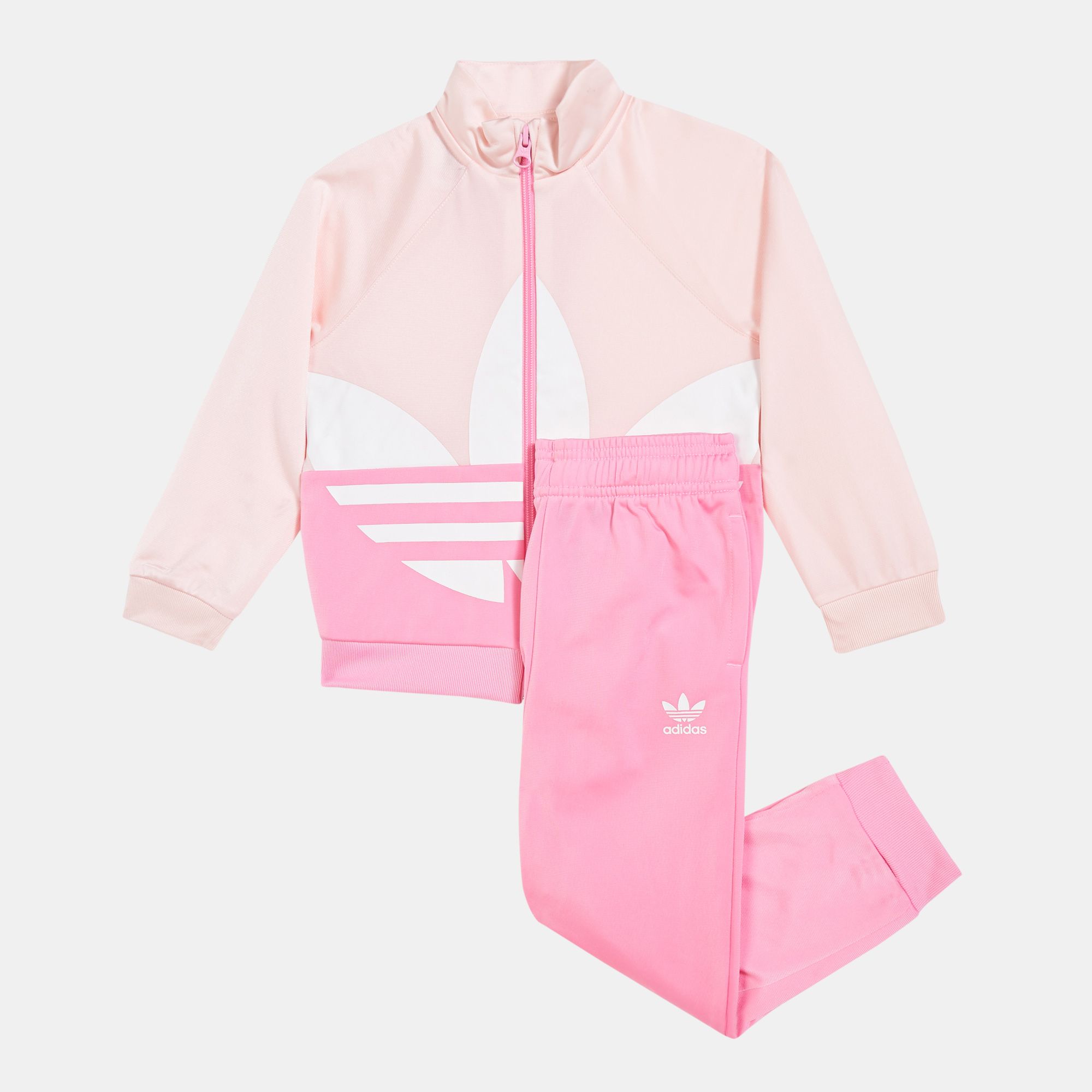 adidas pink tracksuit baby