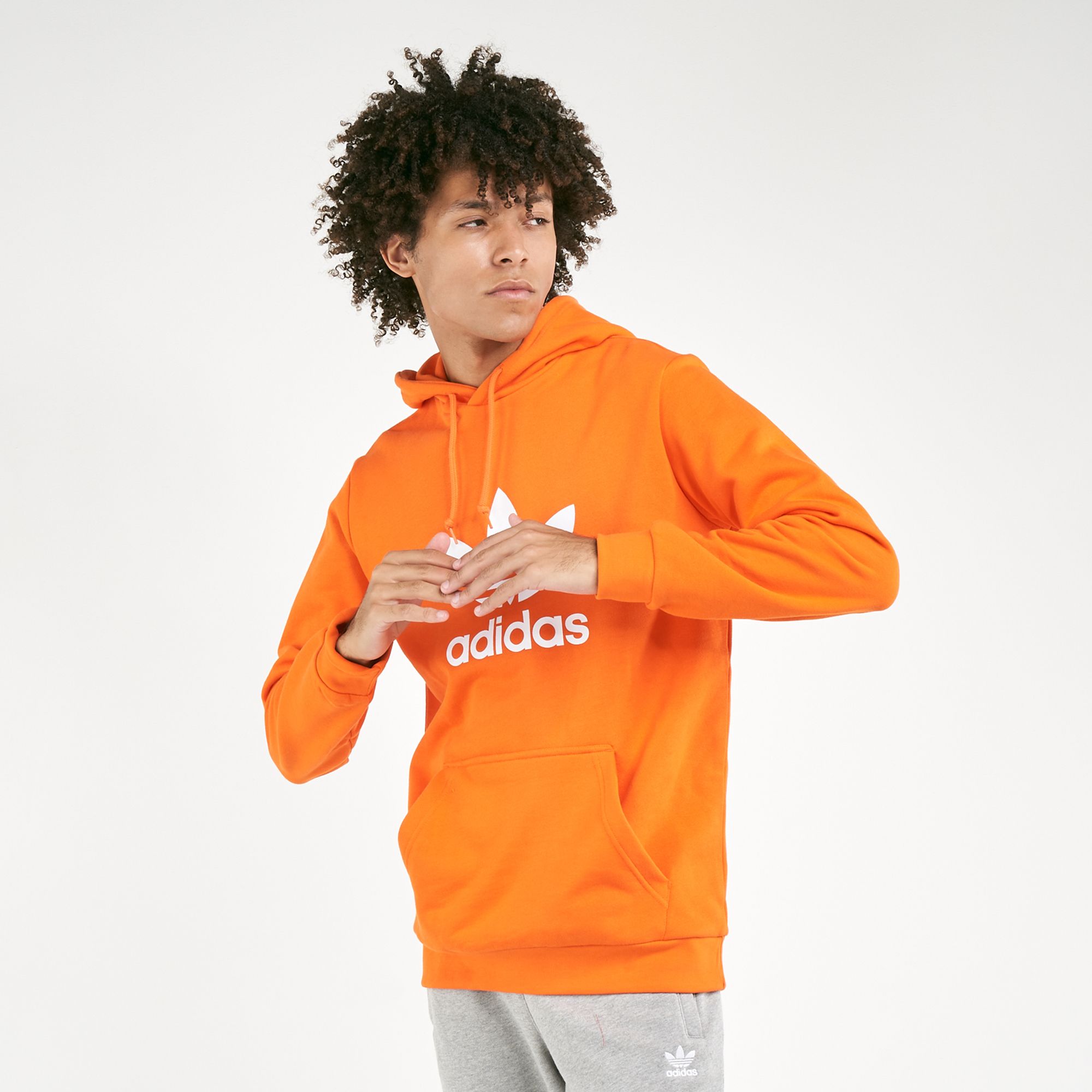 adidas originals trefoil hoodie junior