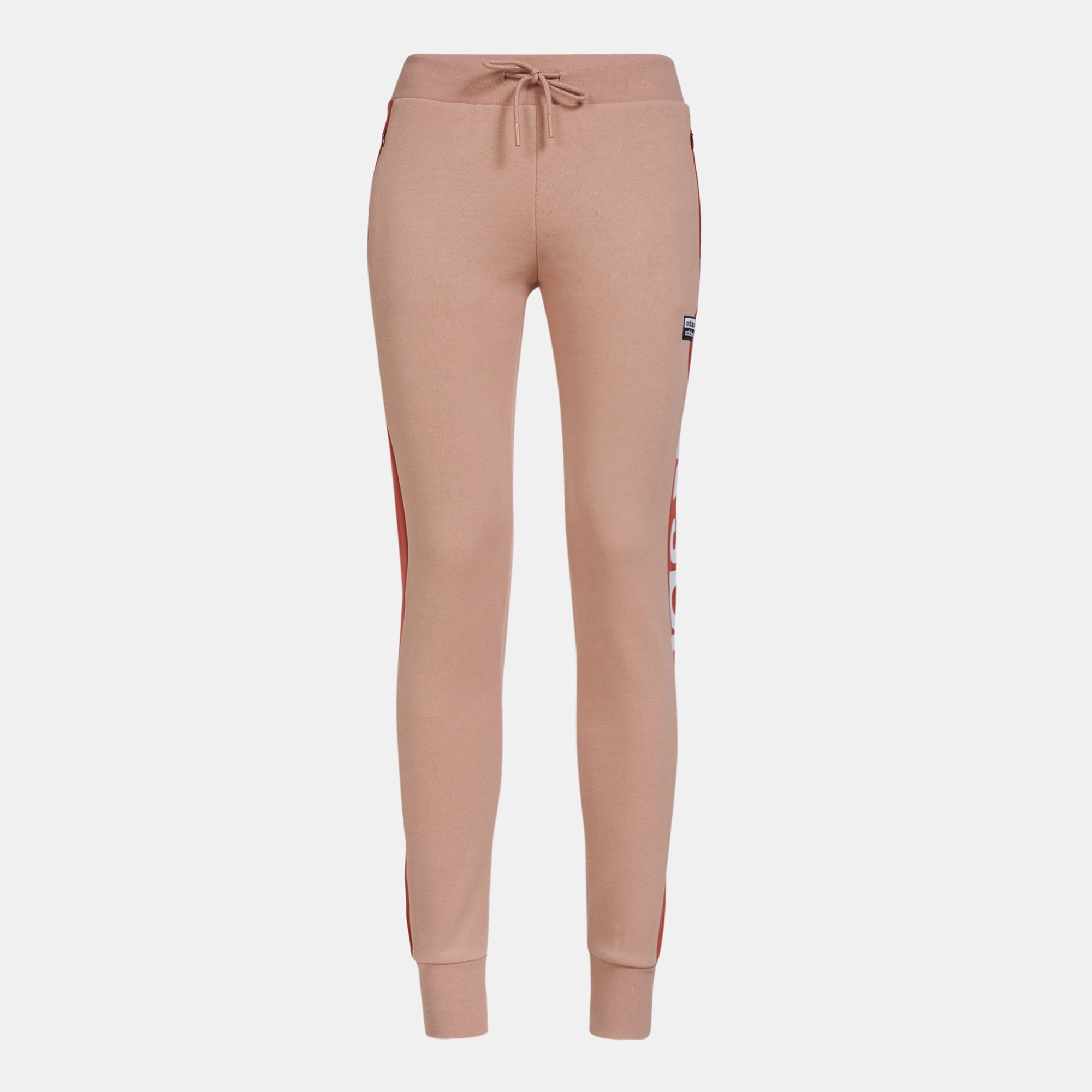 peach adidas pants