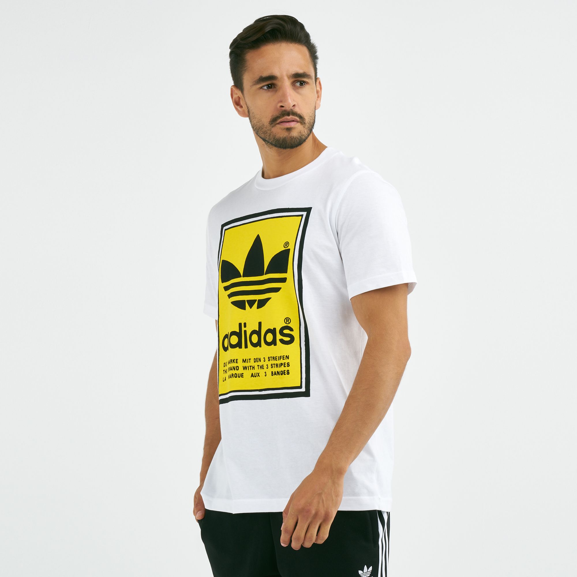 adidas filled label tee