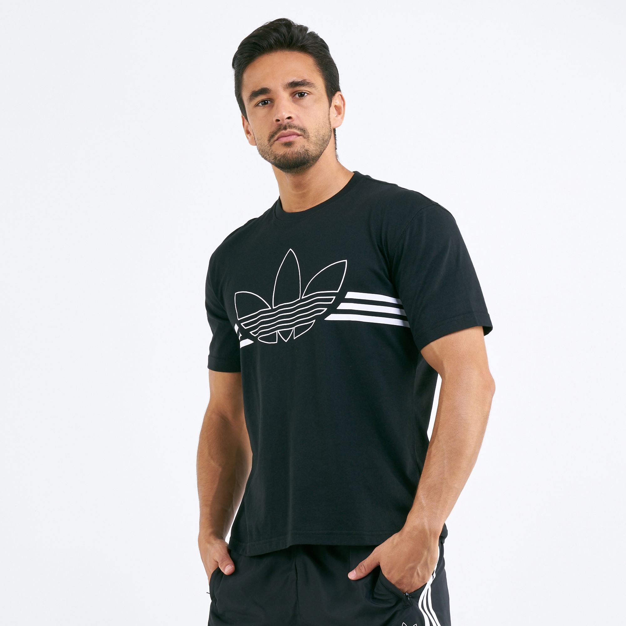 outline t shirt adidas