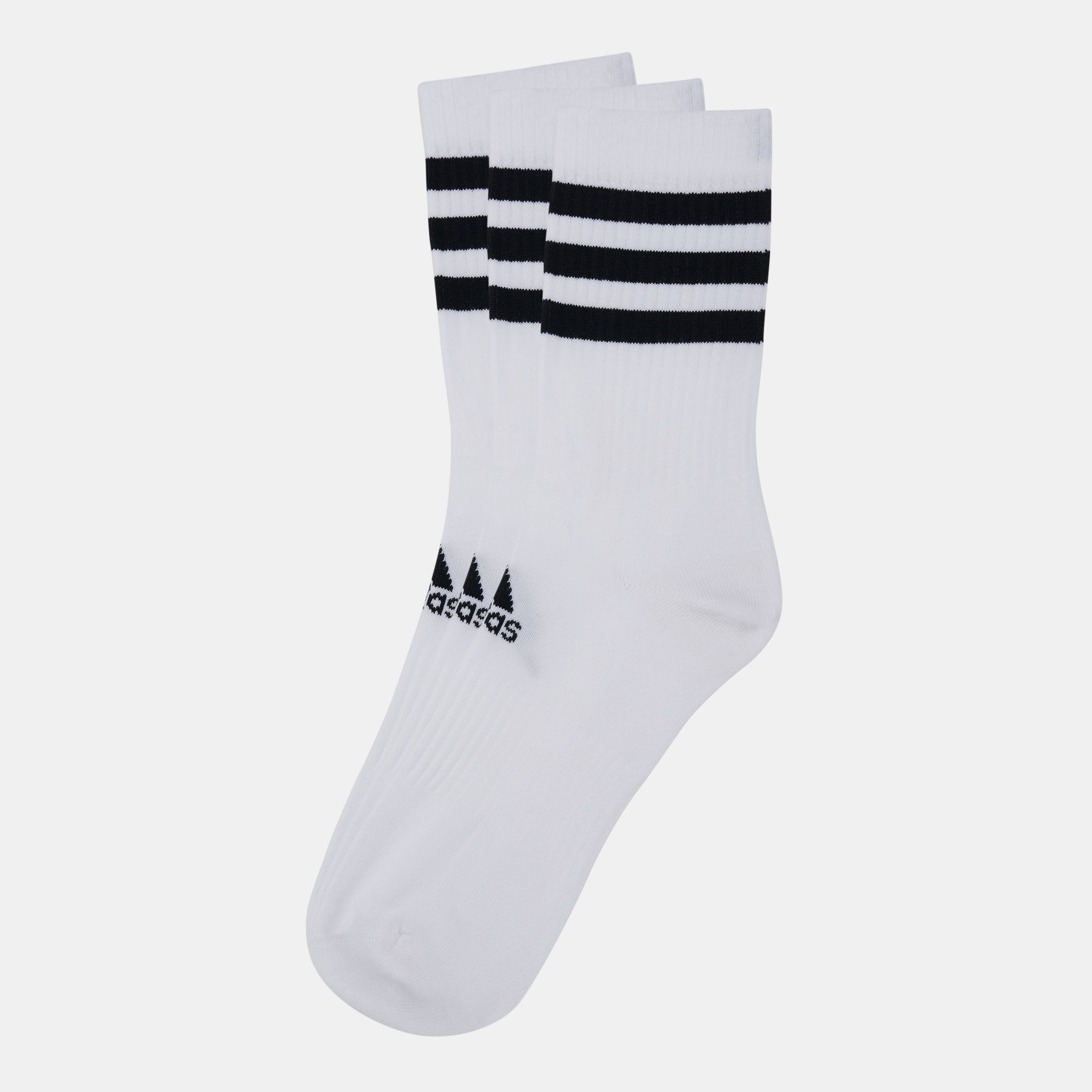 adidas 3Stripes Cushioned Crew Socks (3 Pack) Crew Socks Socks