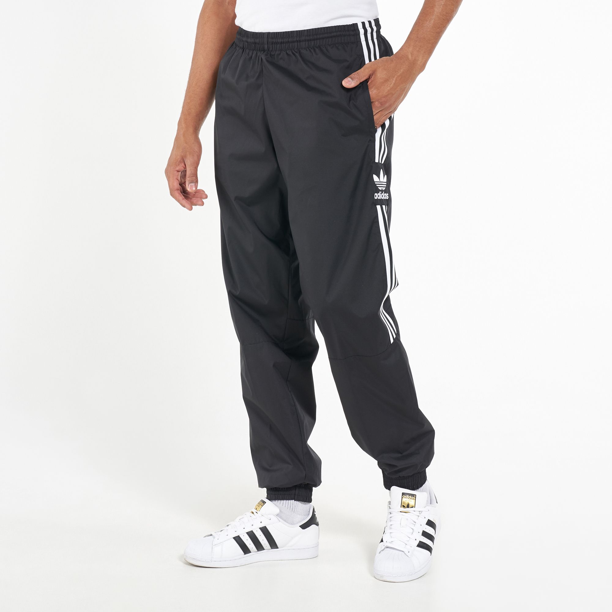 adidas logo track pants