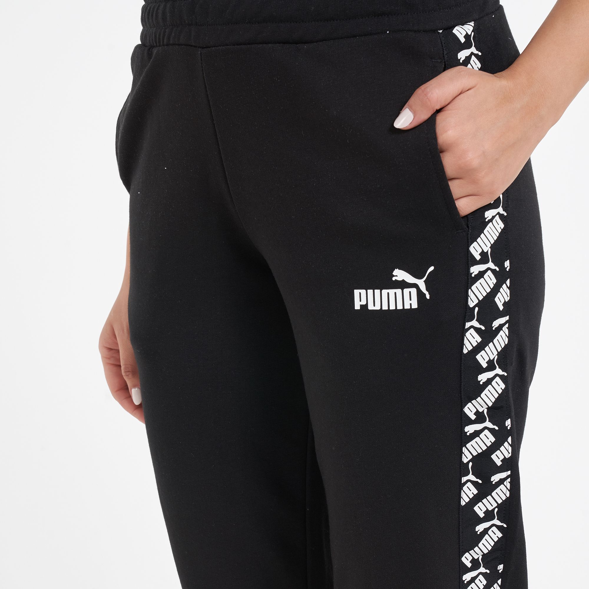 puma sweatpants grey