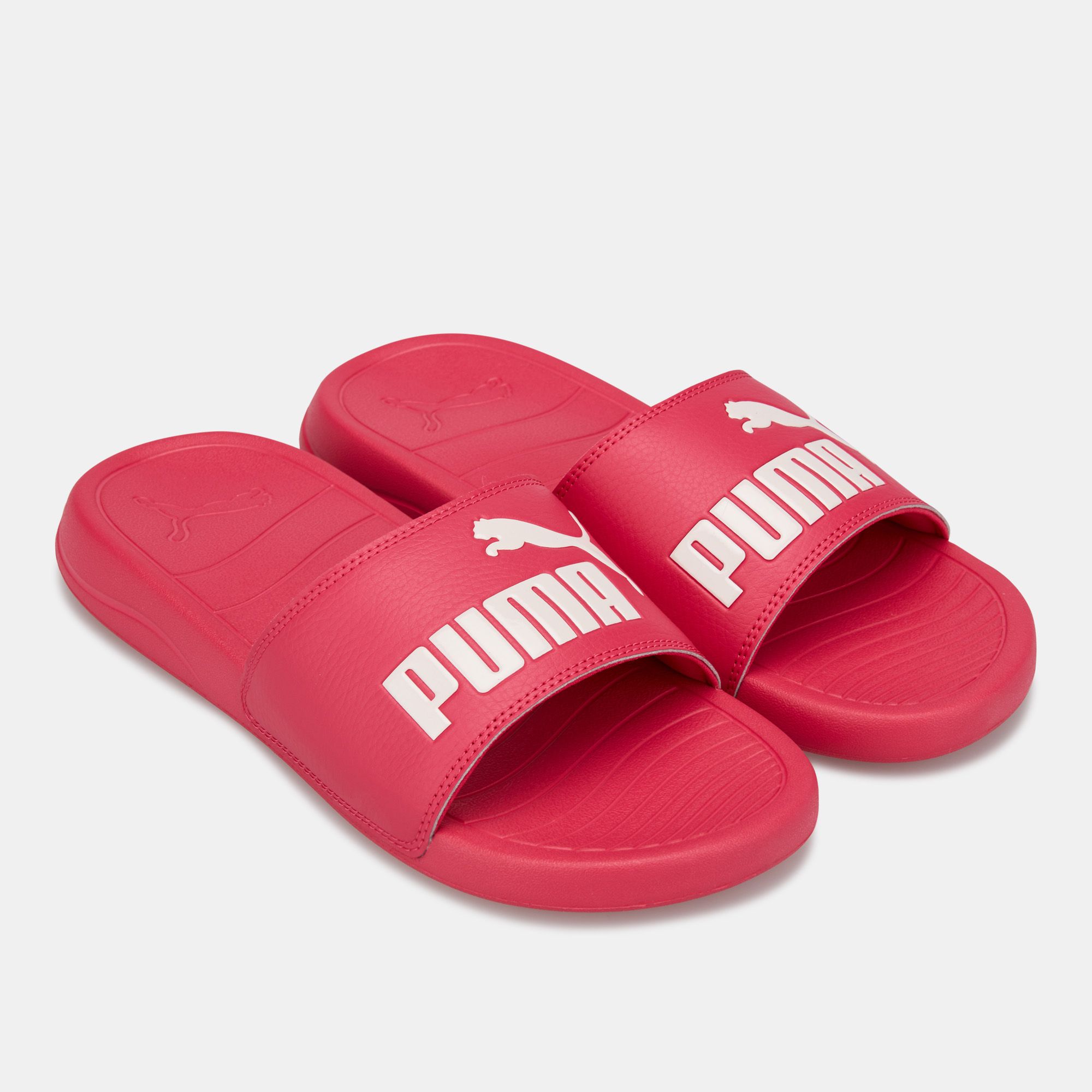 puma slides mens pink