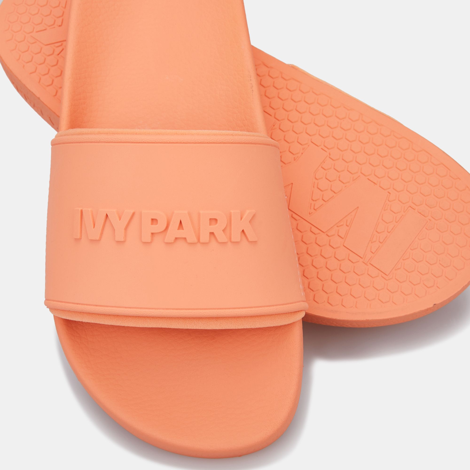 IVY PARK Women's Embossed Logo Slider | Slides | Sandals & Flip-Flops ...