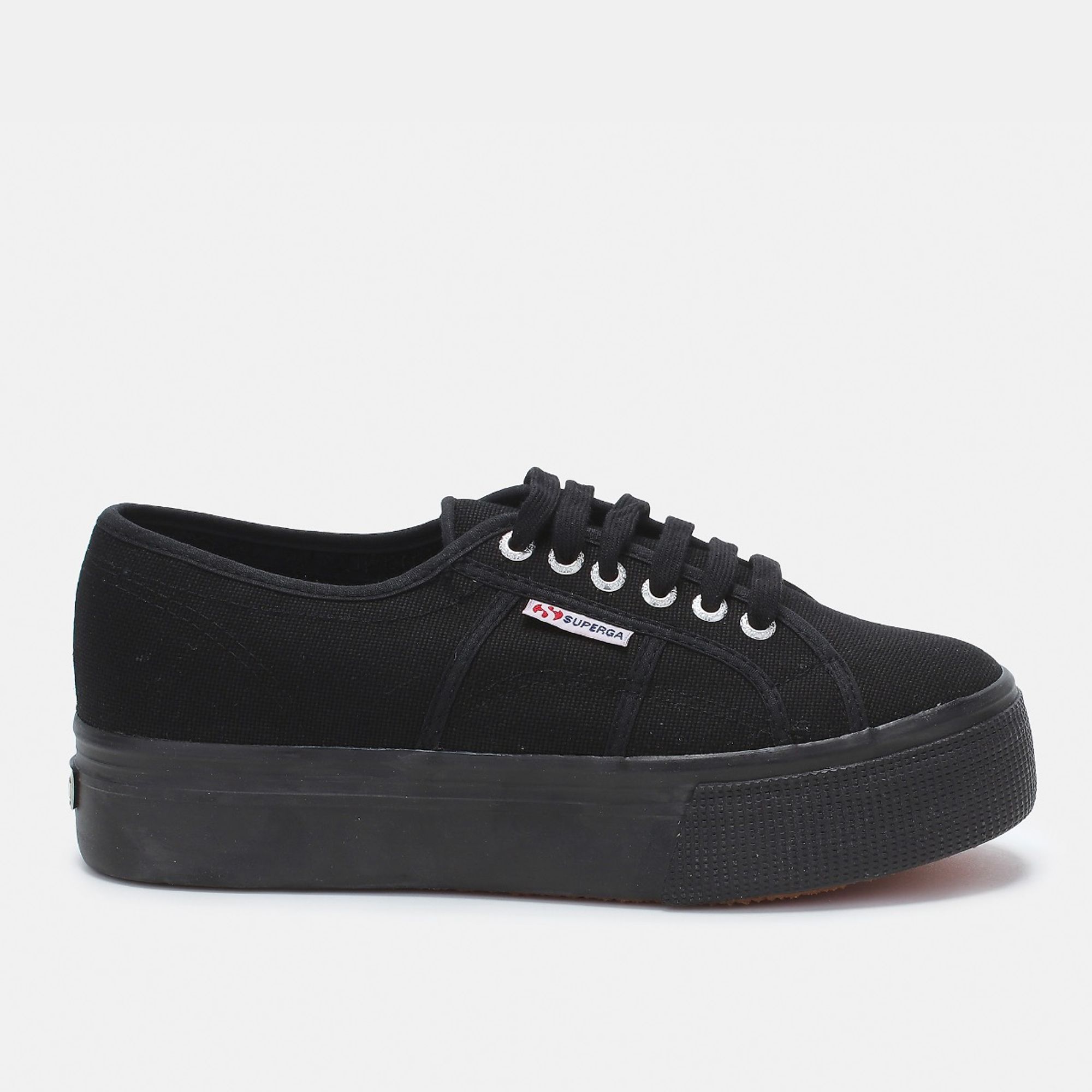 superga linea up and down black