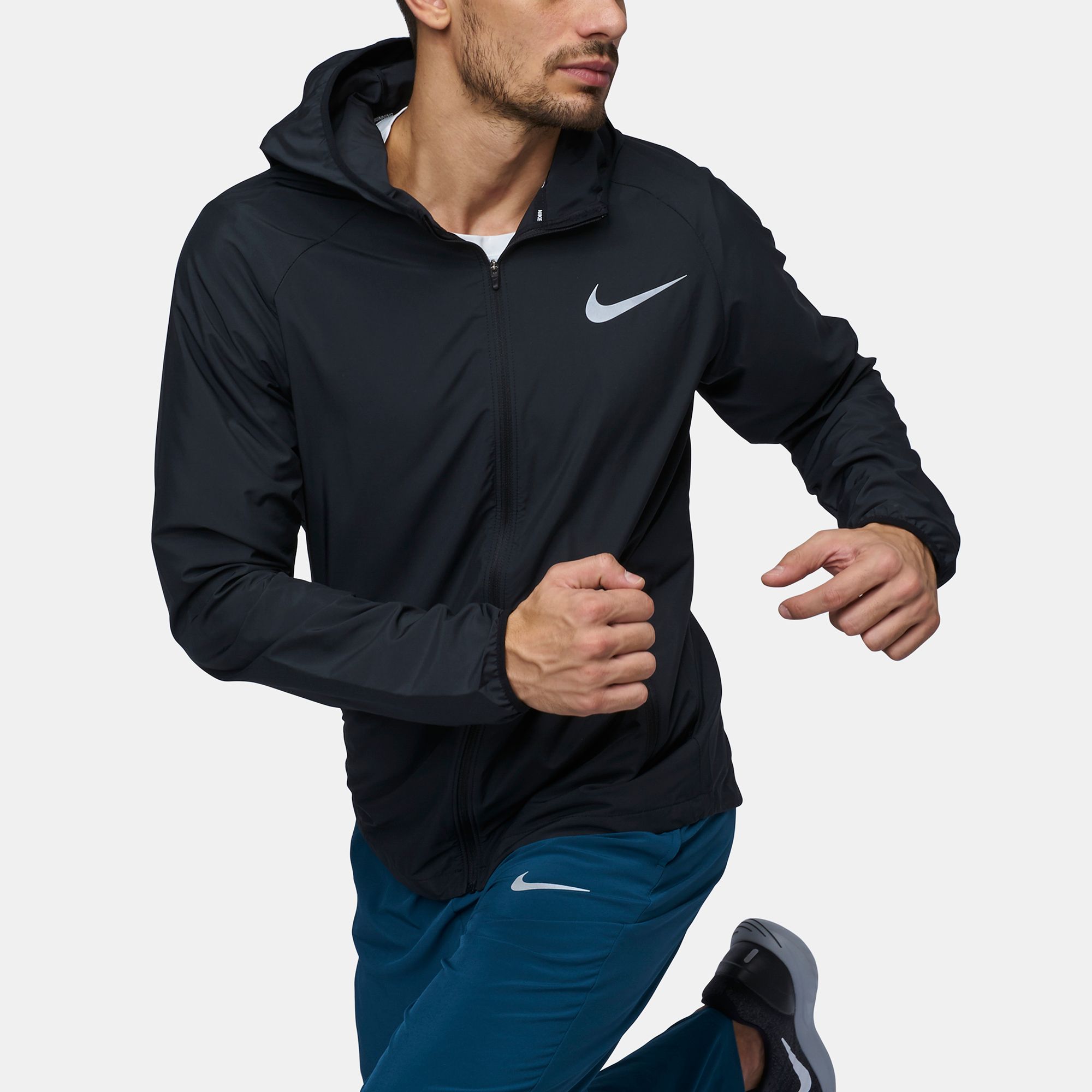 Shop 41 Nike Essential Hooded Running Jacket for Mens by Nike | SSS