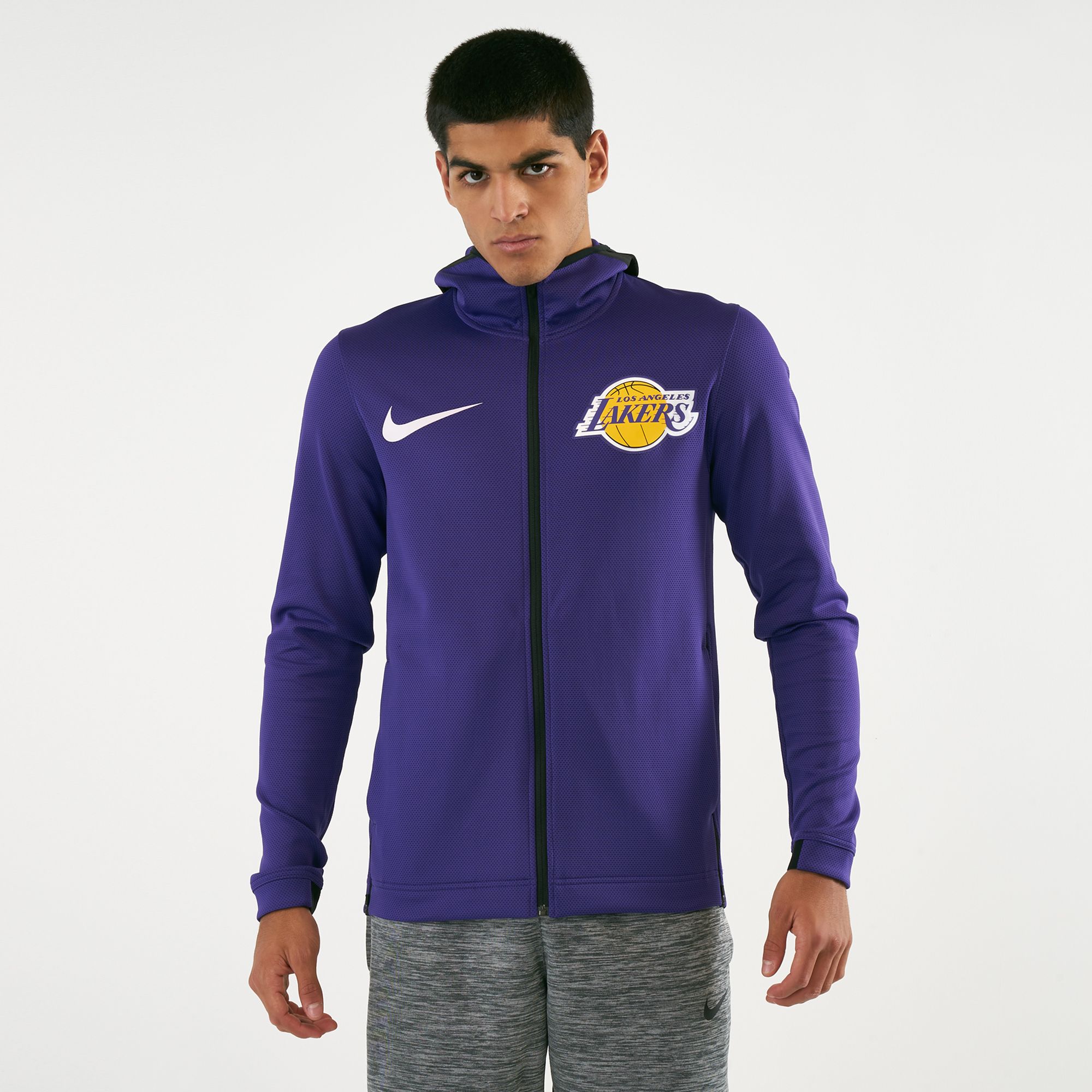 Men's Los Angeles Lakers Nike Purple Showtime Therma Flex Performance  Full-Zip Hoodie