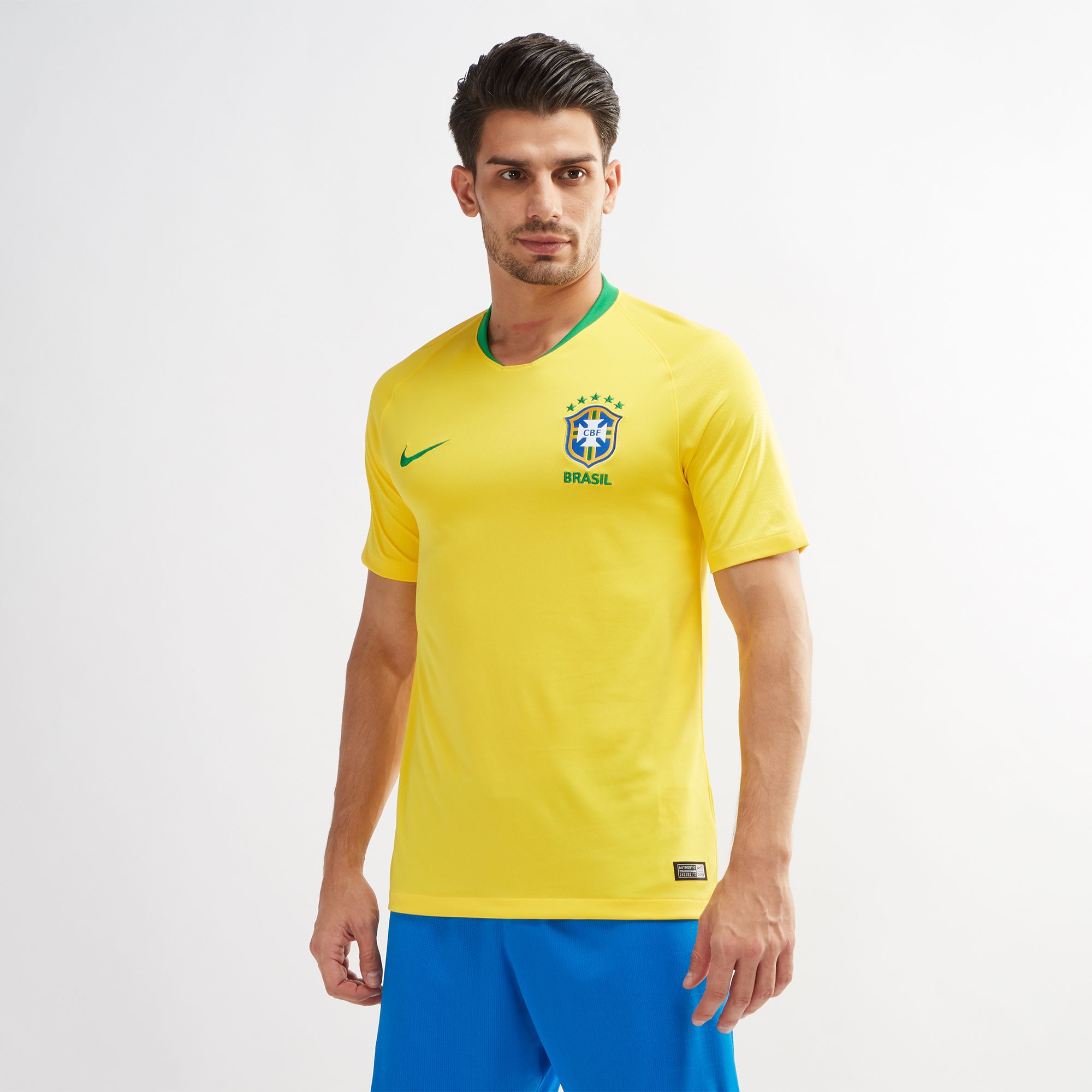Nike CBF Brazil Home Stadium Jersey | Jerseys | Tops | Clothing | Men's ...