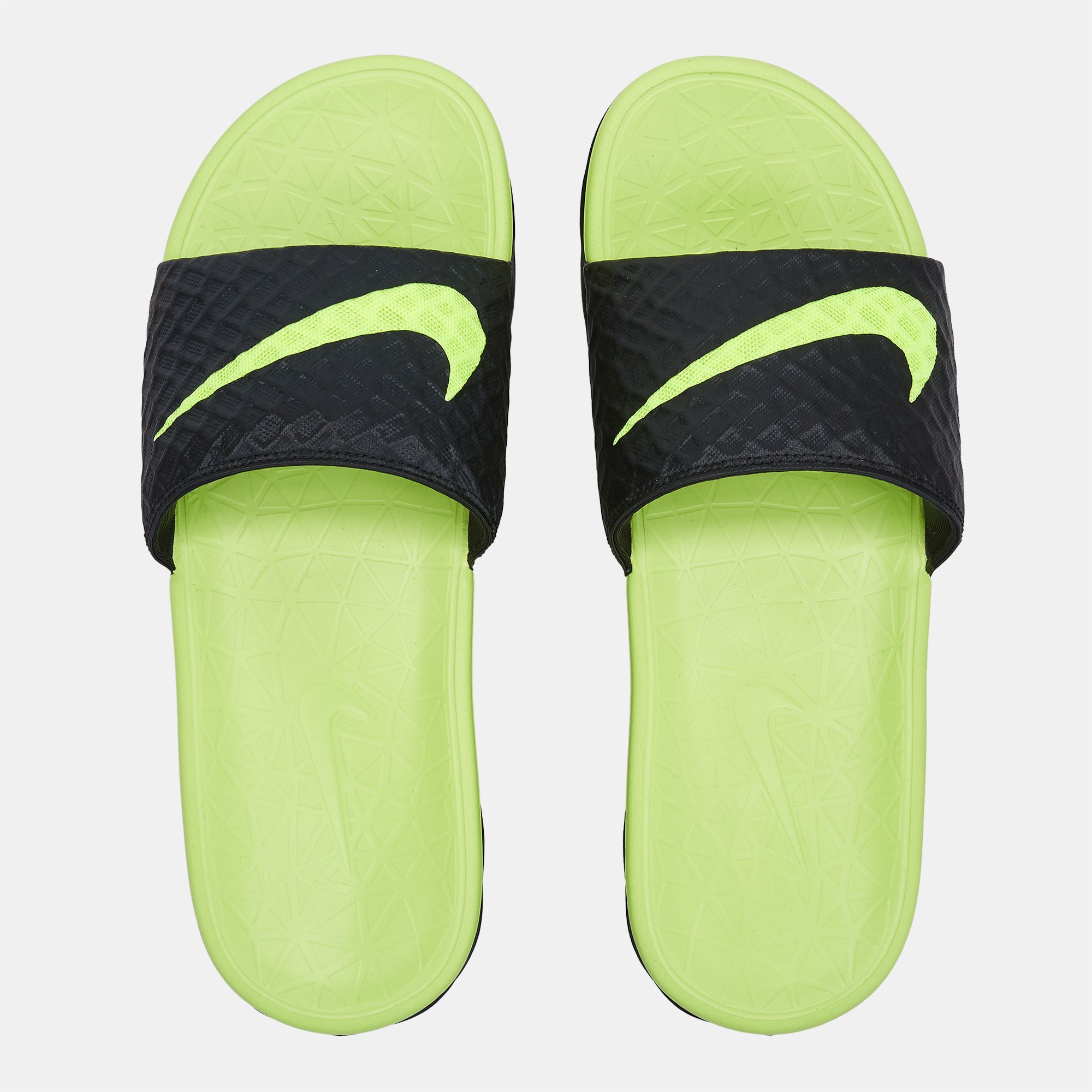 Shop Black Nike Benassi Solarsoft 2 Slides for Mens by Nike | SSS