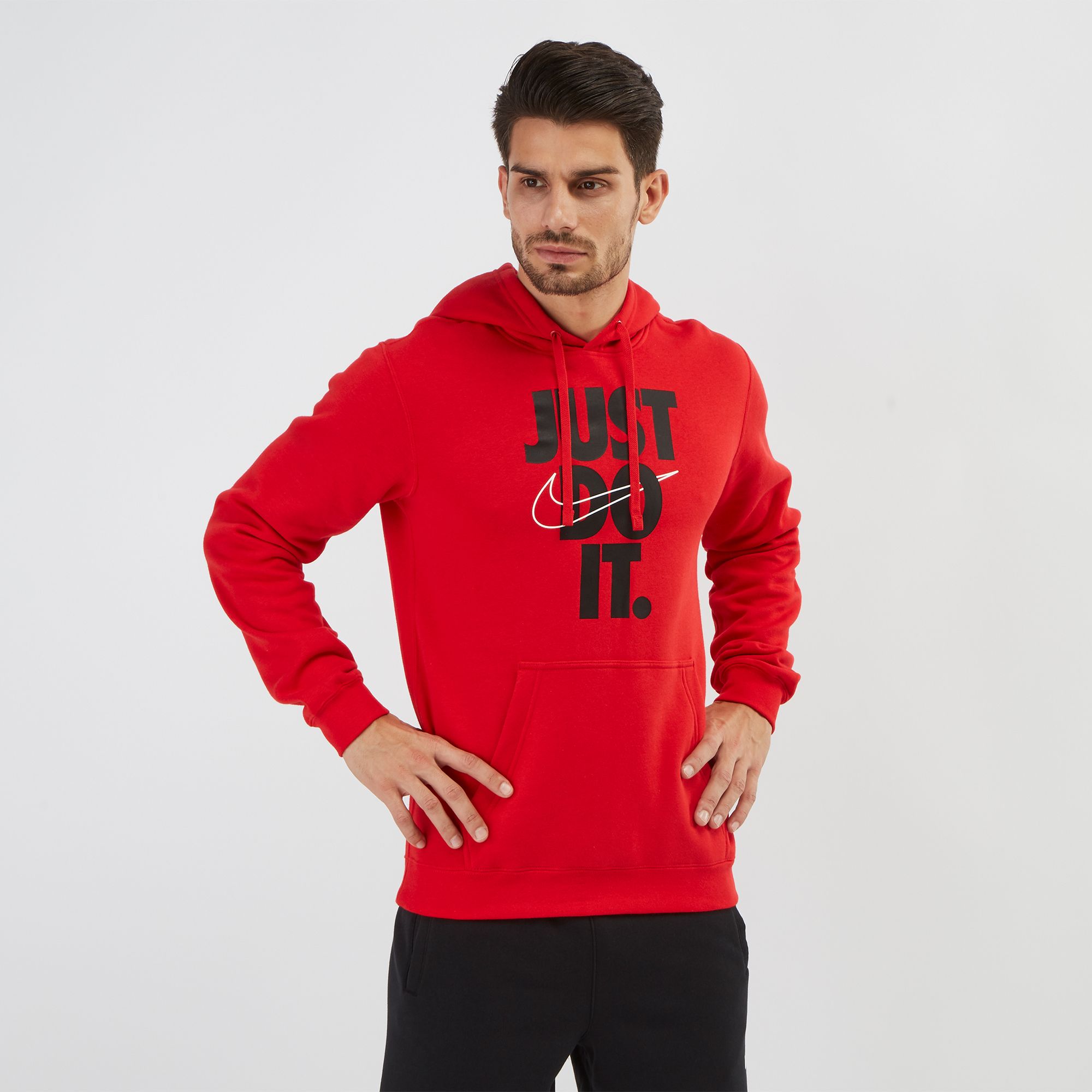 just do it hoodie red