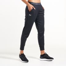 womens black under armour sweatpants