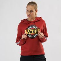 vans red hoodie womens