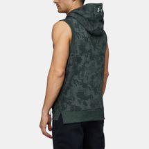 the rock sleeveless hoodie