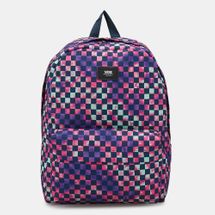 vans pink checkered backpack