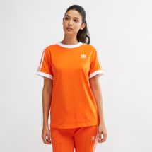 adidas 3 stripe ladies t shirt