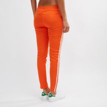 orange adidas track pants womens
