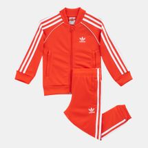 orange adidas tracksuit kids